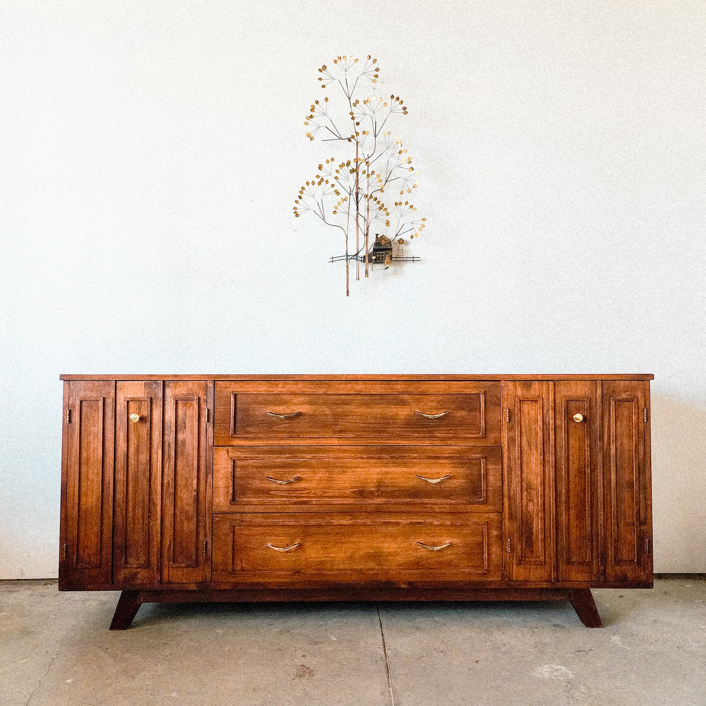 Vintage Mid Century Walnut Credenza - Reclaimed Mt. Goods