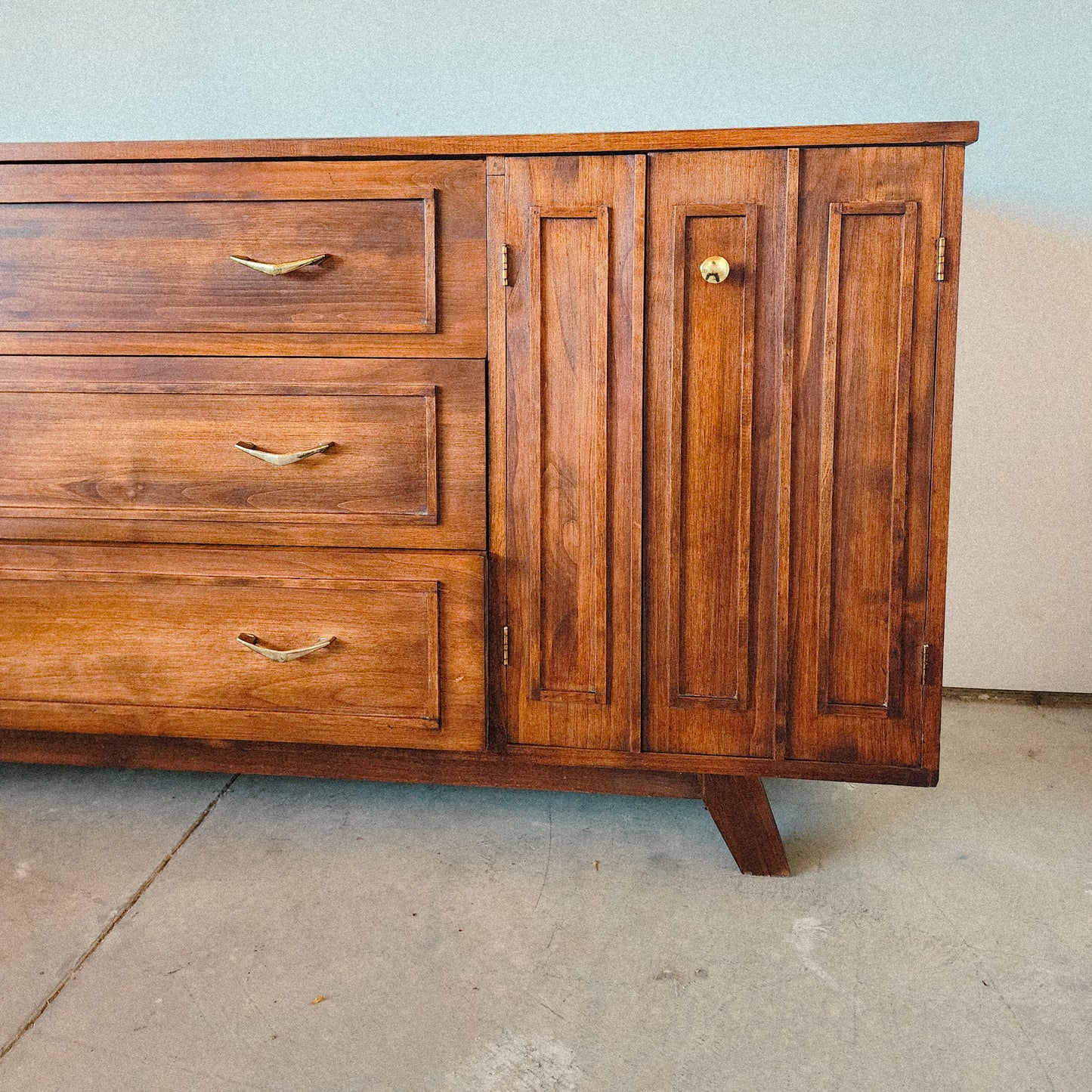 Vintage Mid Century Walnut Credenza - Reclaimed Mt. Goods