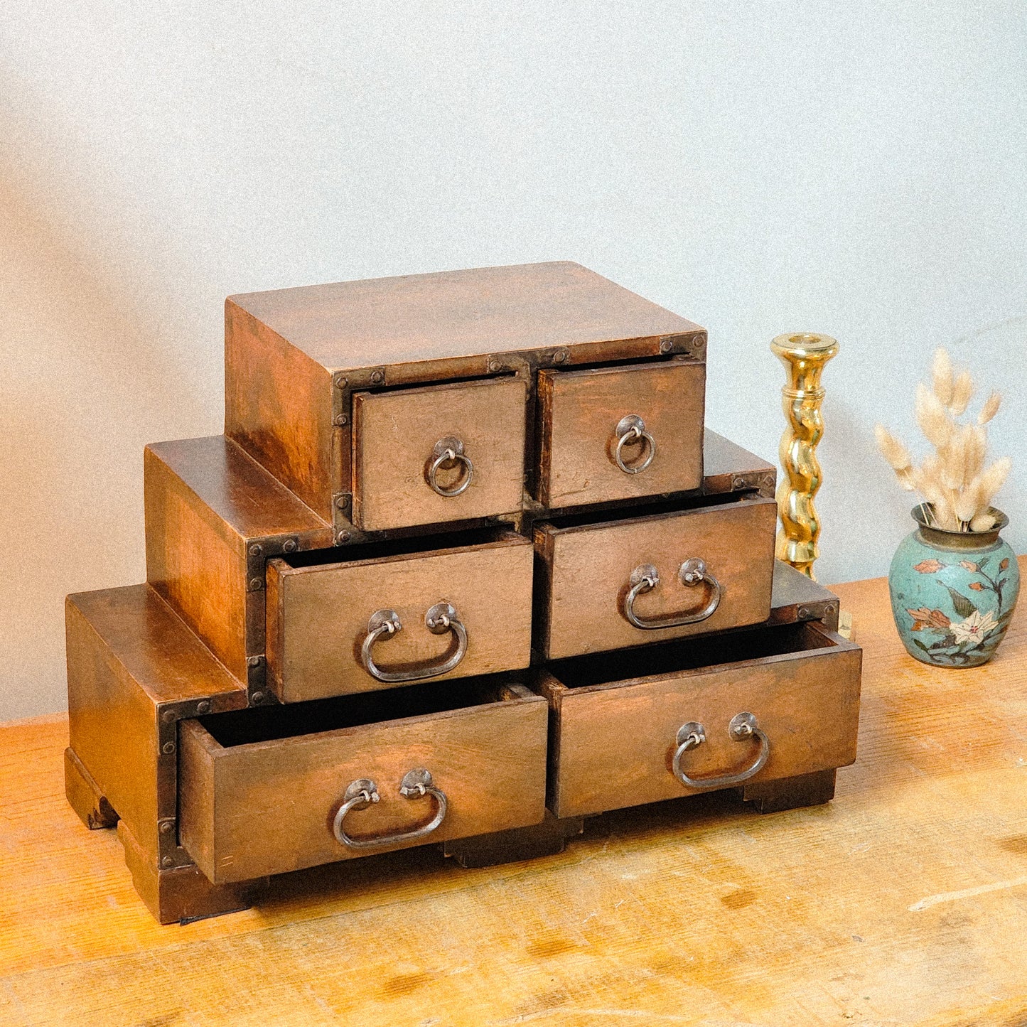Antique Oriental Apothecary Storage Chest - Reclaimed Mt. Goods