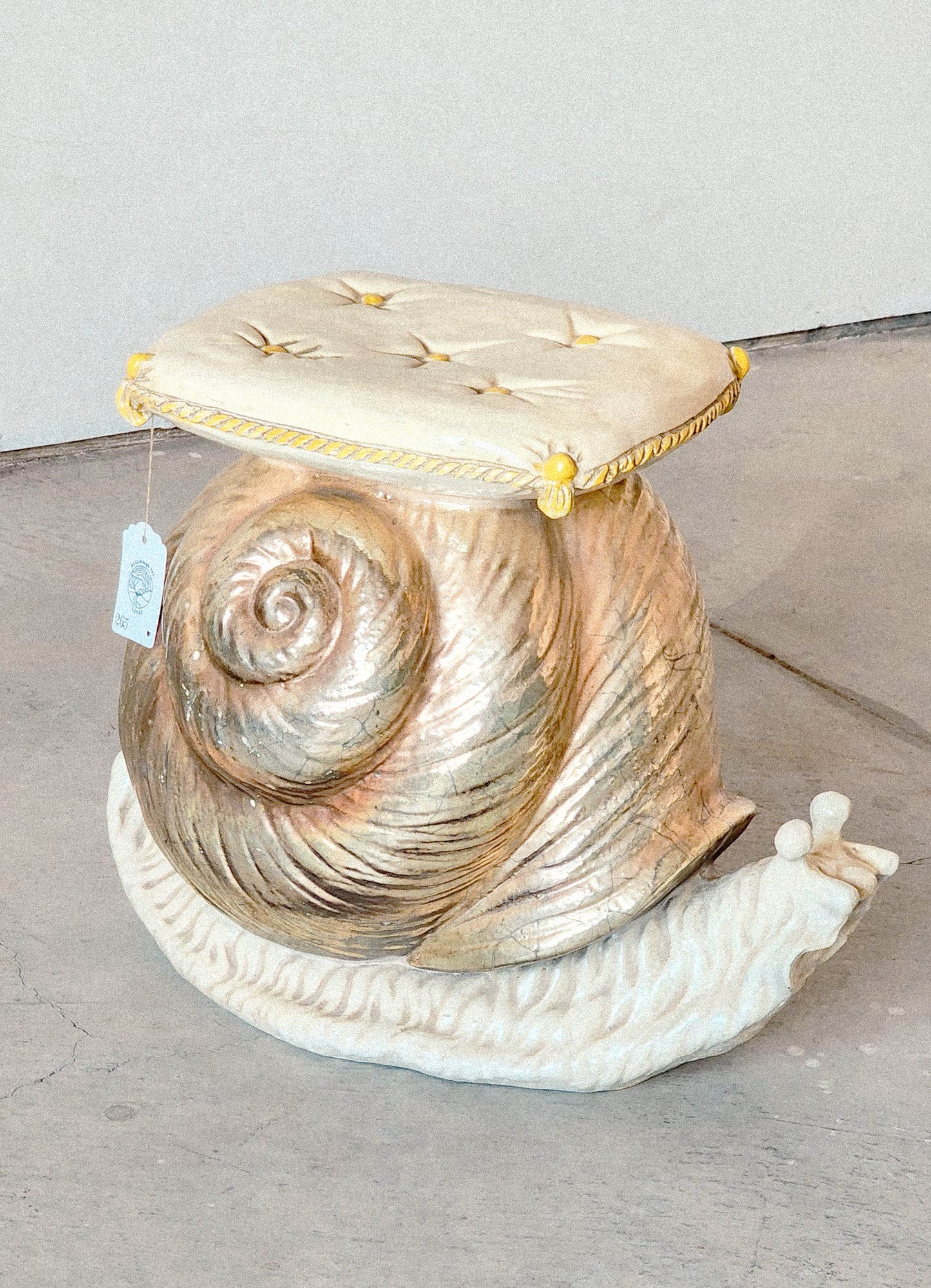 Stunning Vintage Hollywood Regency Era Snail Plant Stand - Reclaimed Mt. Goods