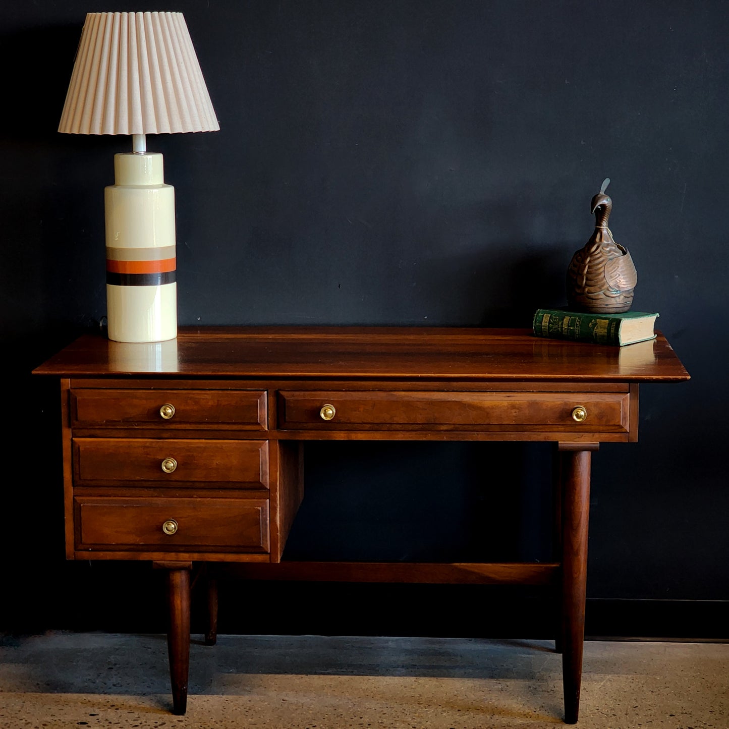 Mid-Century Solid Cherry Desk by Willett - Reclaimed Mt. Goods