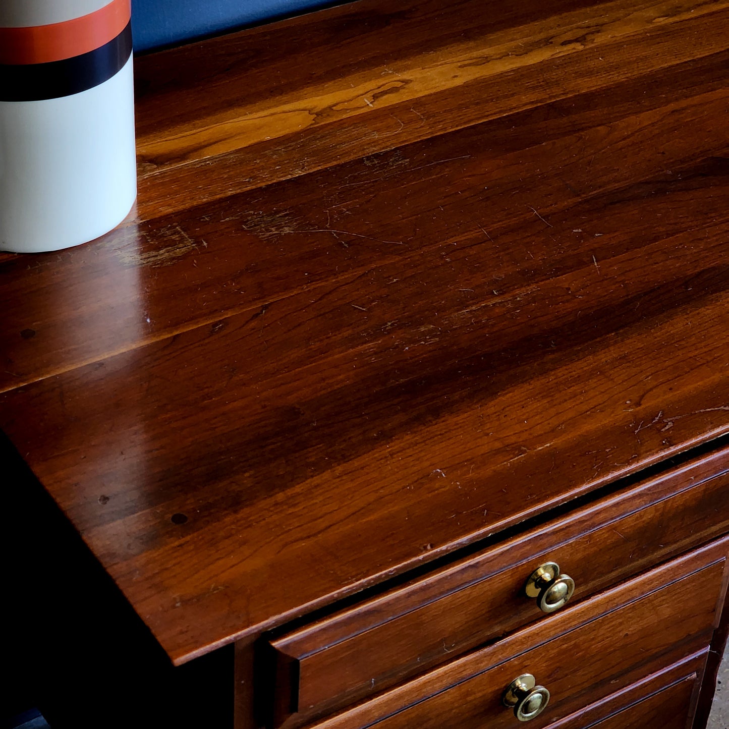 Mid-Century Solid Cherry Desk by Willett - Reclaimed Mt. Goods