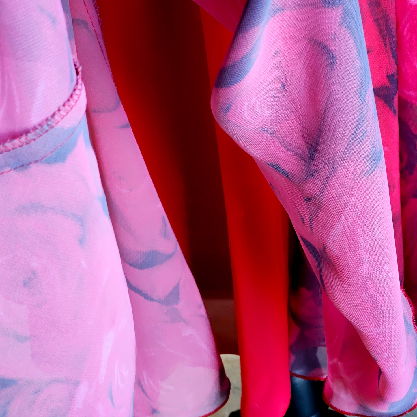 Vintage Y2K Ruffly Asymmetrical Rose Skirt - Reclaimed Mt. Goods