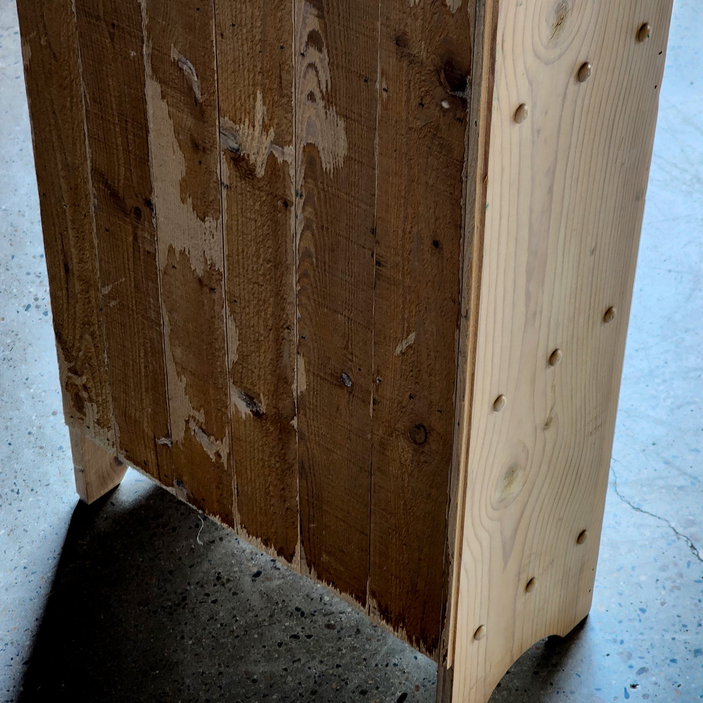 Vintage Handcrafted & Hand Painted Limewashed Apothecary Cabinet - Reclaimed Mt. Goods