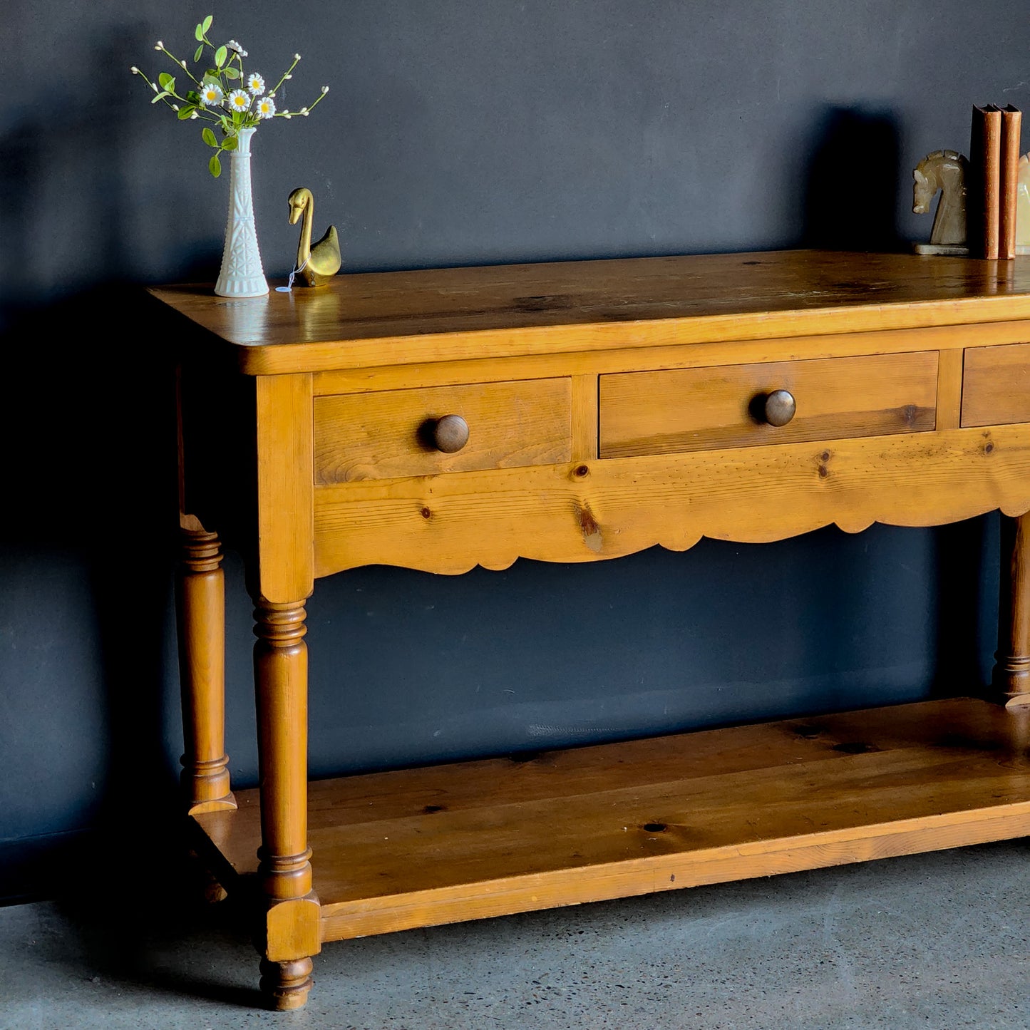 XL Vintage Pine Serving/Sideboard Table - Reclaimed Mt. Goods