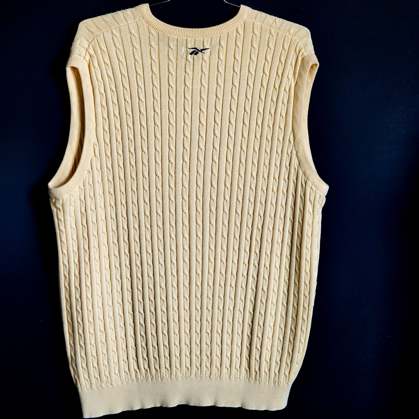 Vintage Men's Reebok Golf Chunky Knitted Vest (XL) - Reclaimed Mt. Goods