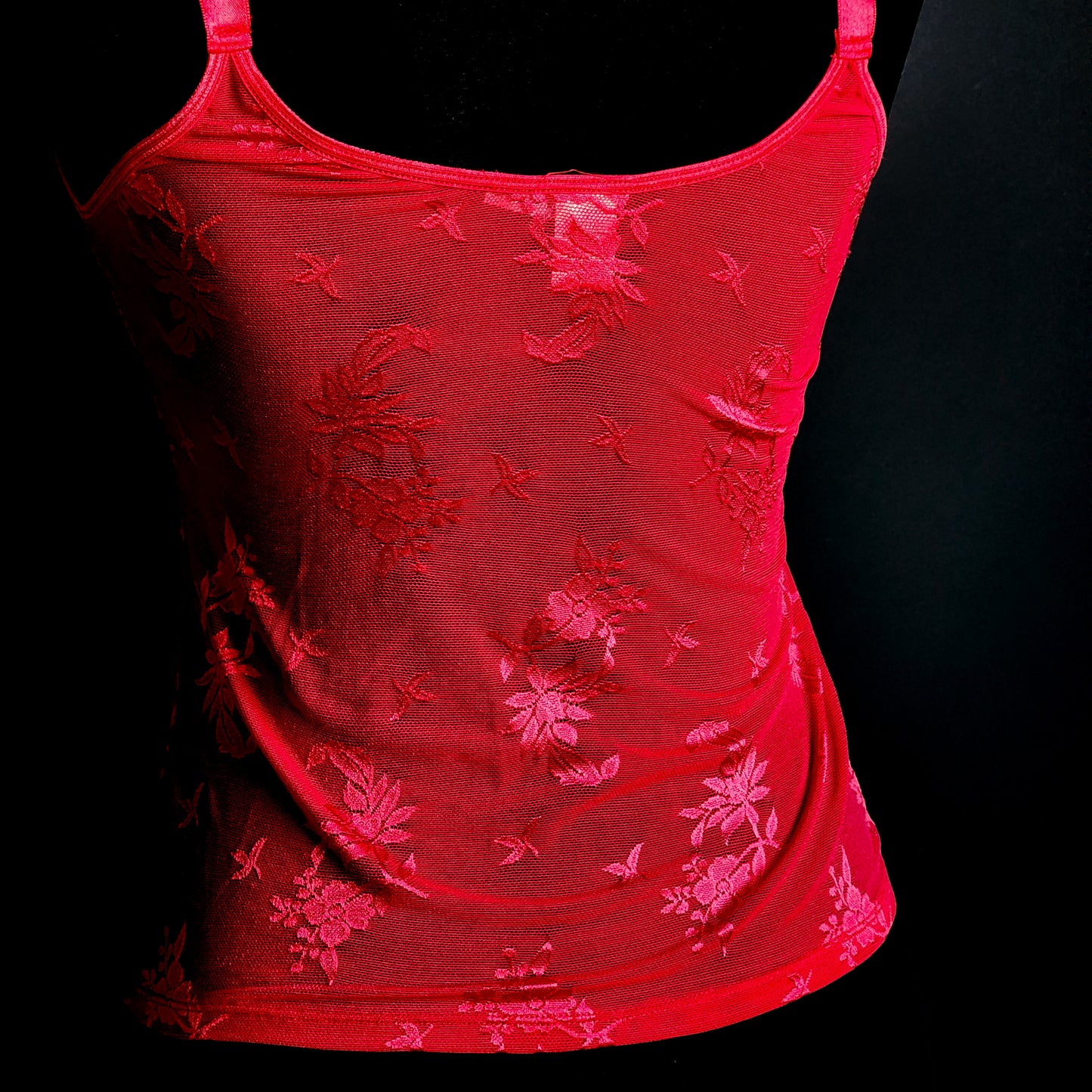 Y2K Rampage Red Vampy Whimsy Bow Top (L) - Reclaimed Mt. Goods