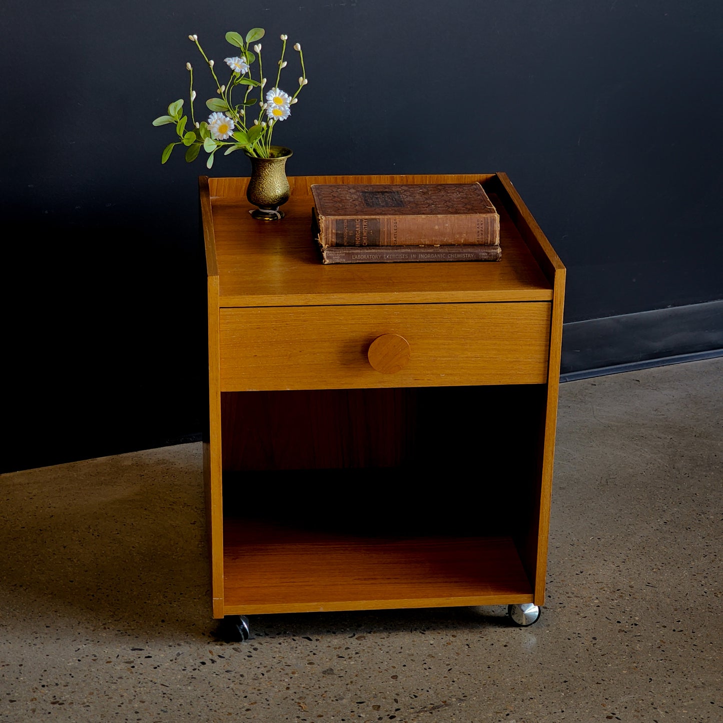 Mid Century Danish Teak Nightstand - Reclaimed Mt. Goods