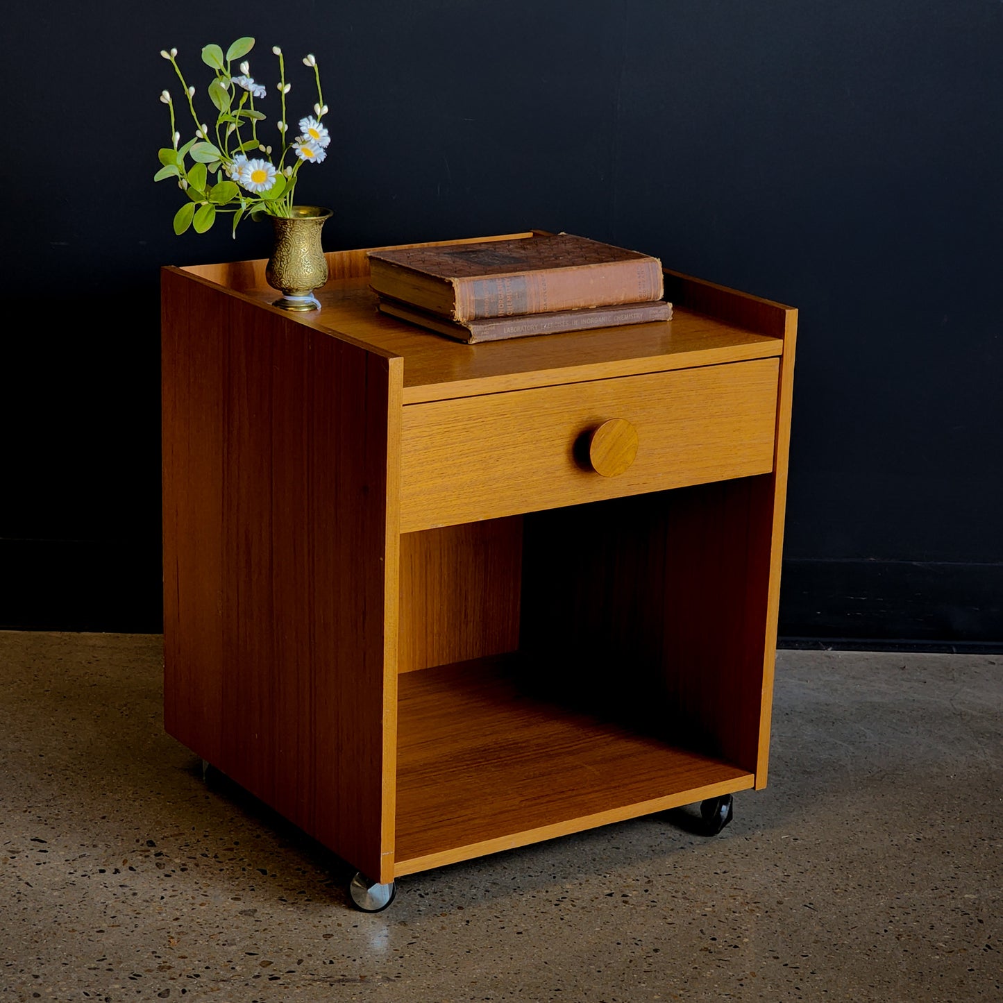 Mid Century Danish Teak Nightstand - Reclaimed Mt. Goods