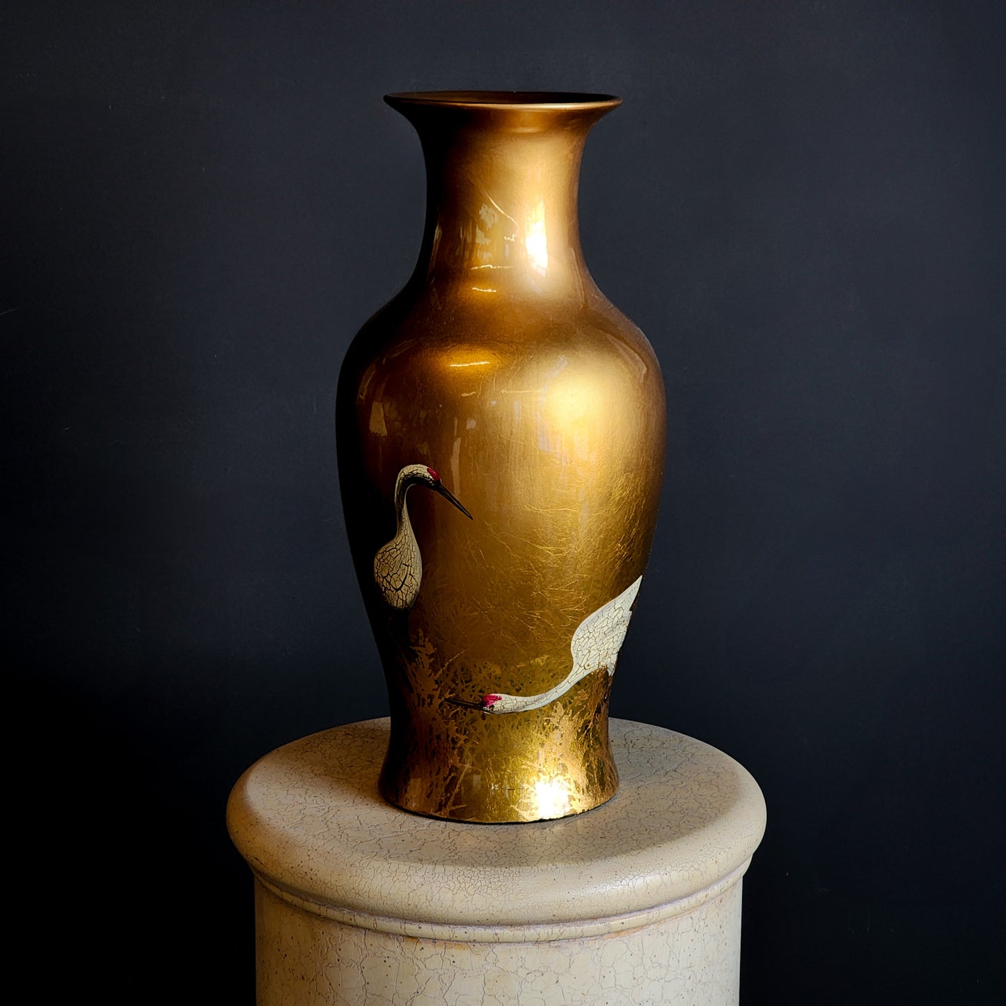 Vintage XL Gold Japanese Vase - Reclaimed Mt. Goods
