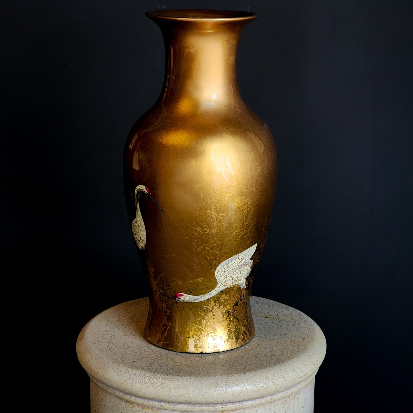 Vintage XL Gold Japanese Vase - Reclaimed Mt. Goods