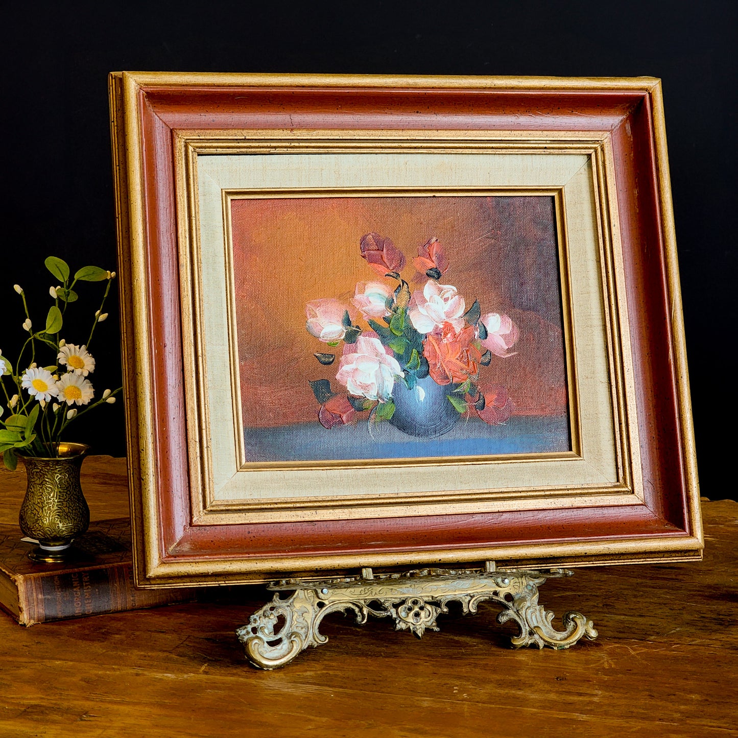 Vintage Original Floral Oil Painting - Reclaimed Mt. Goods