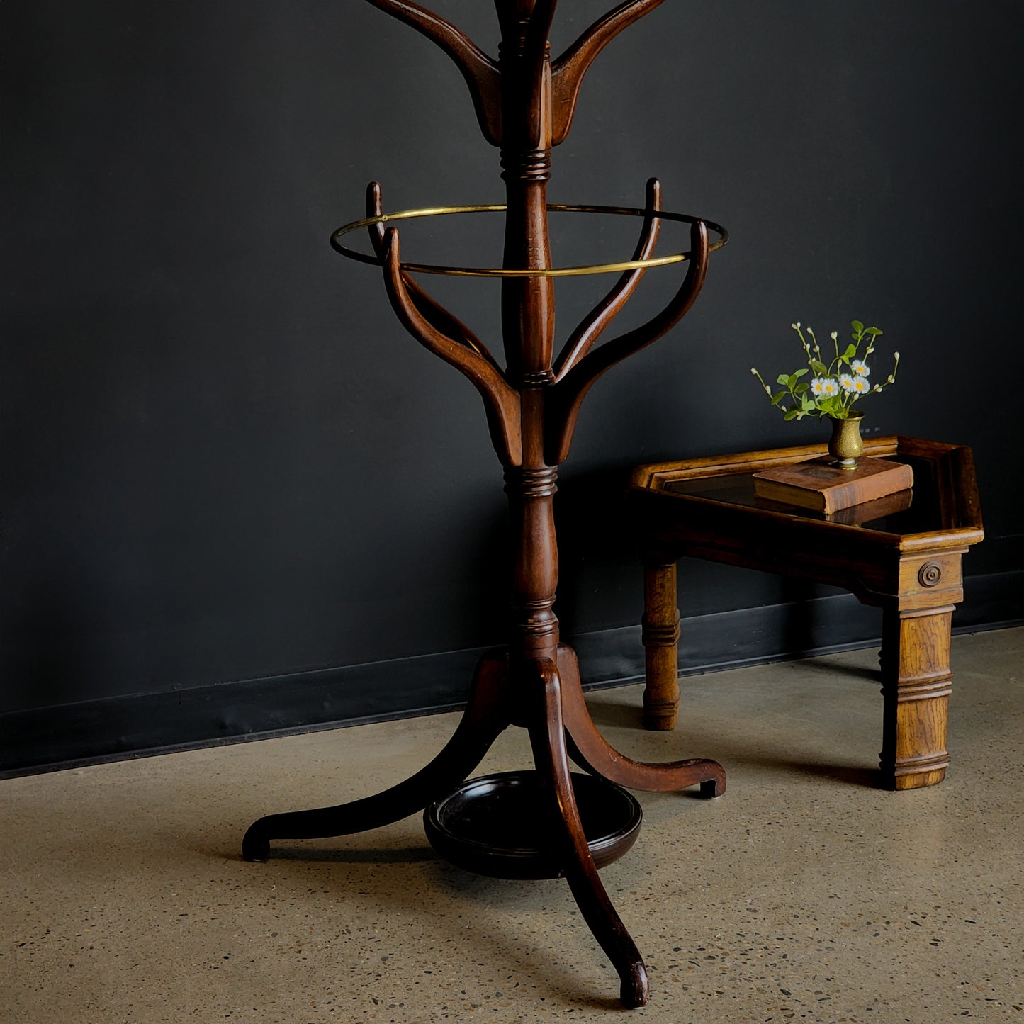 Vintage Mahogany Umbrella/Coat Stand & Rack - Reclaimed Mt. Goods