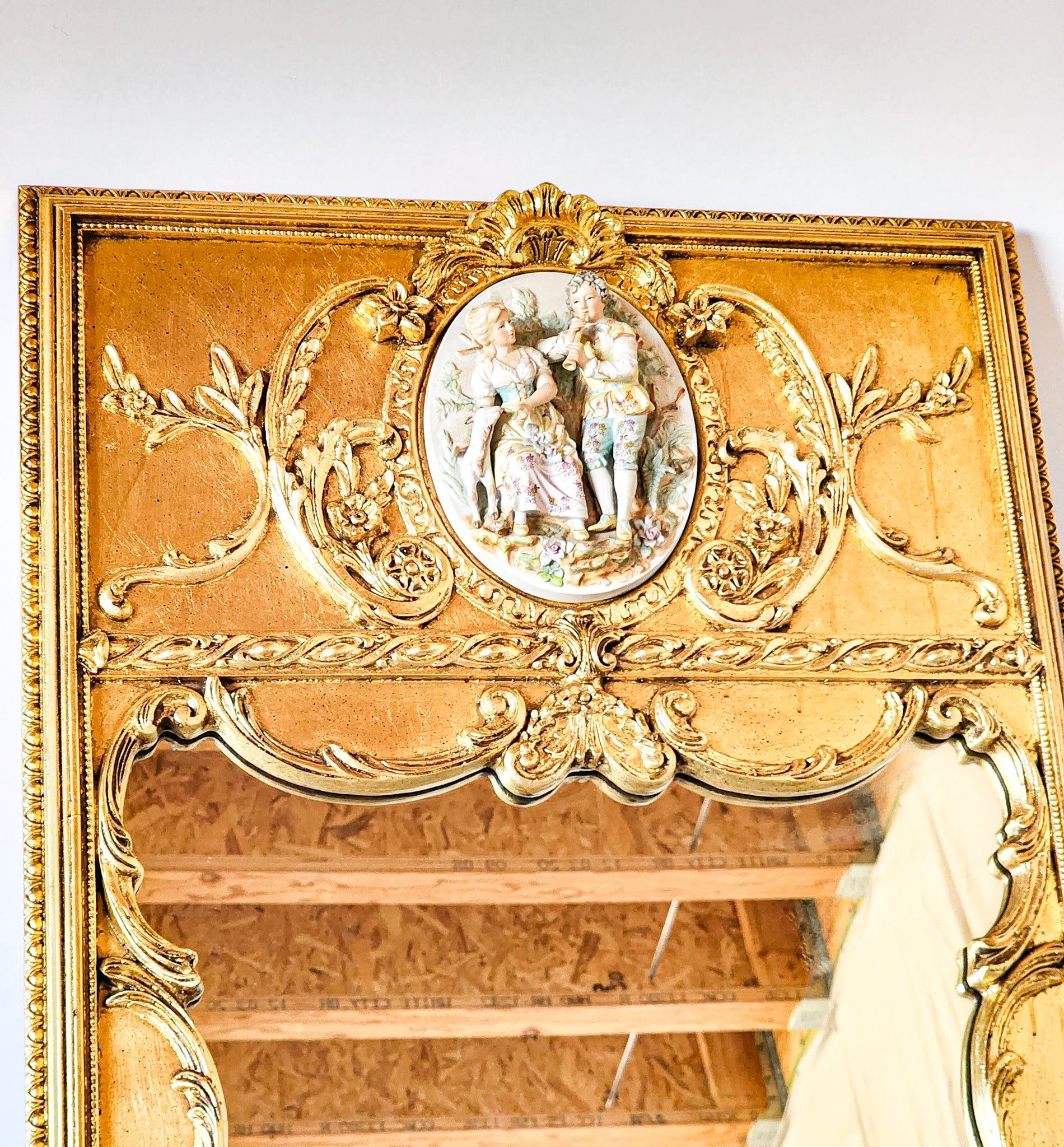 "Lovers" Ornate Mirror - Reclaimed Mt. Goods