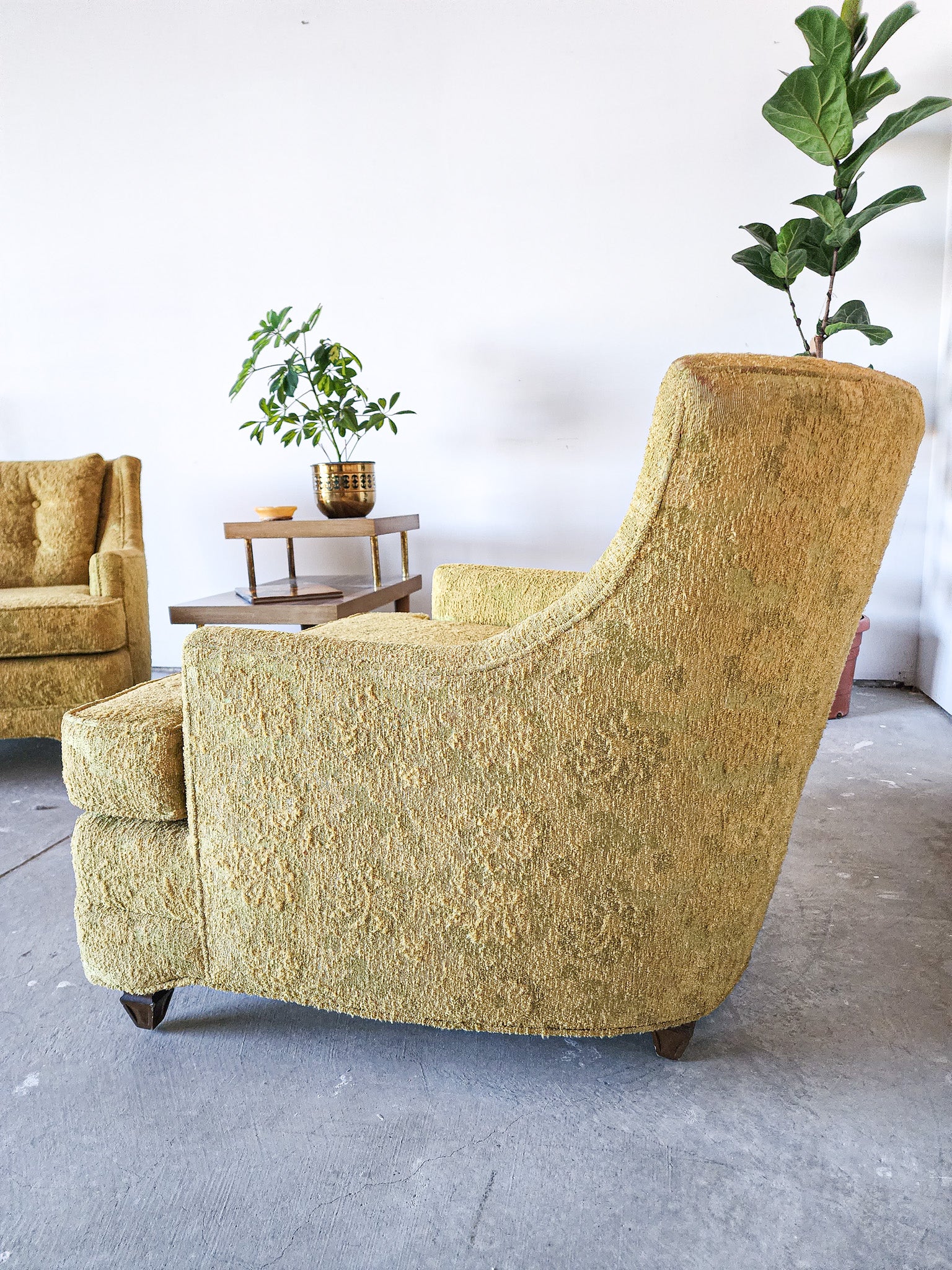 Vintage Mid Century Floral Armchair for Gianotti Furniture - Reclaimed Mt. Goods