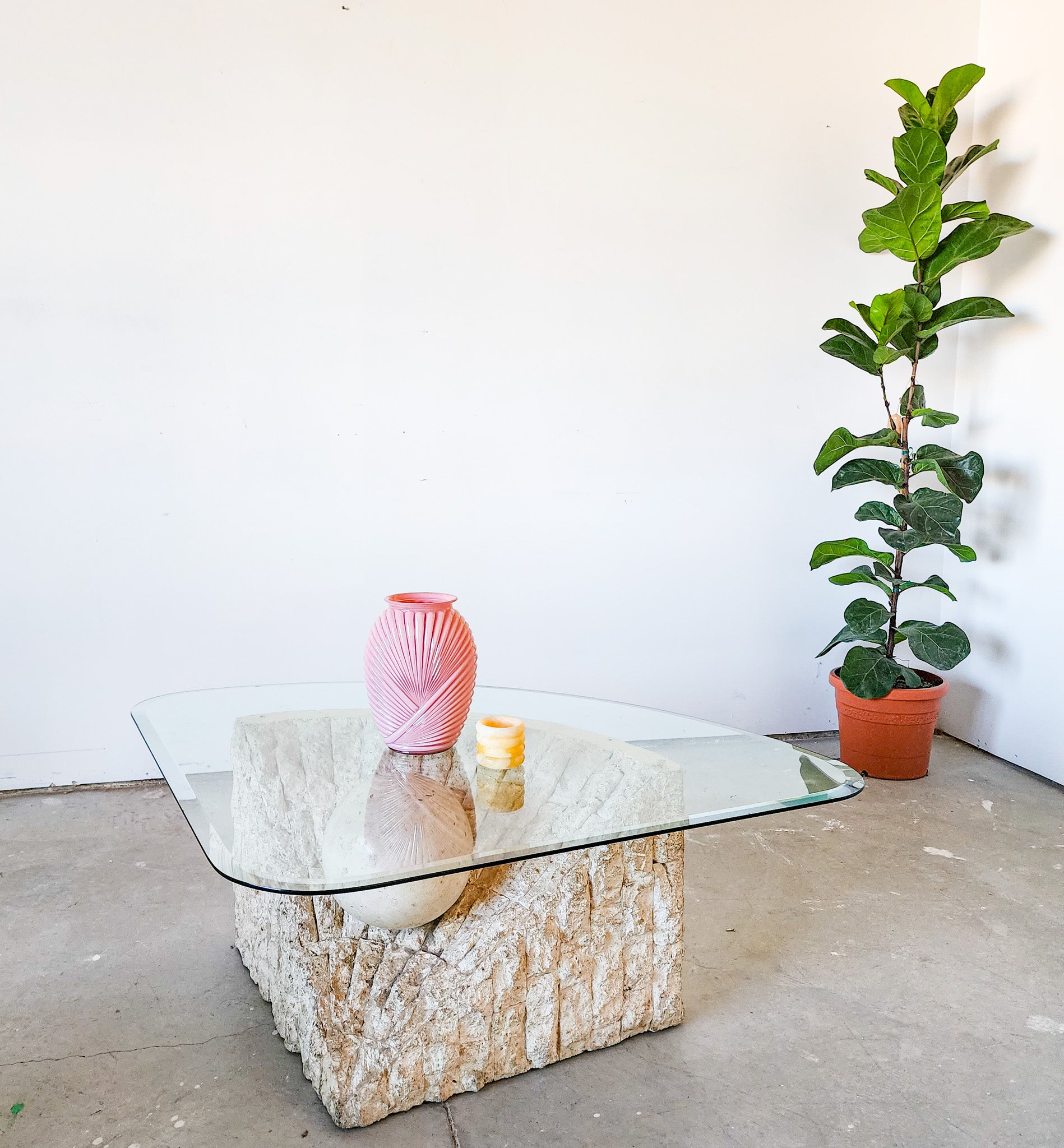 Postmodern Tesselated Stone Coffee Table - Reclaimed Mt. Goods