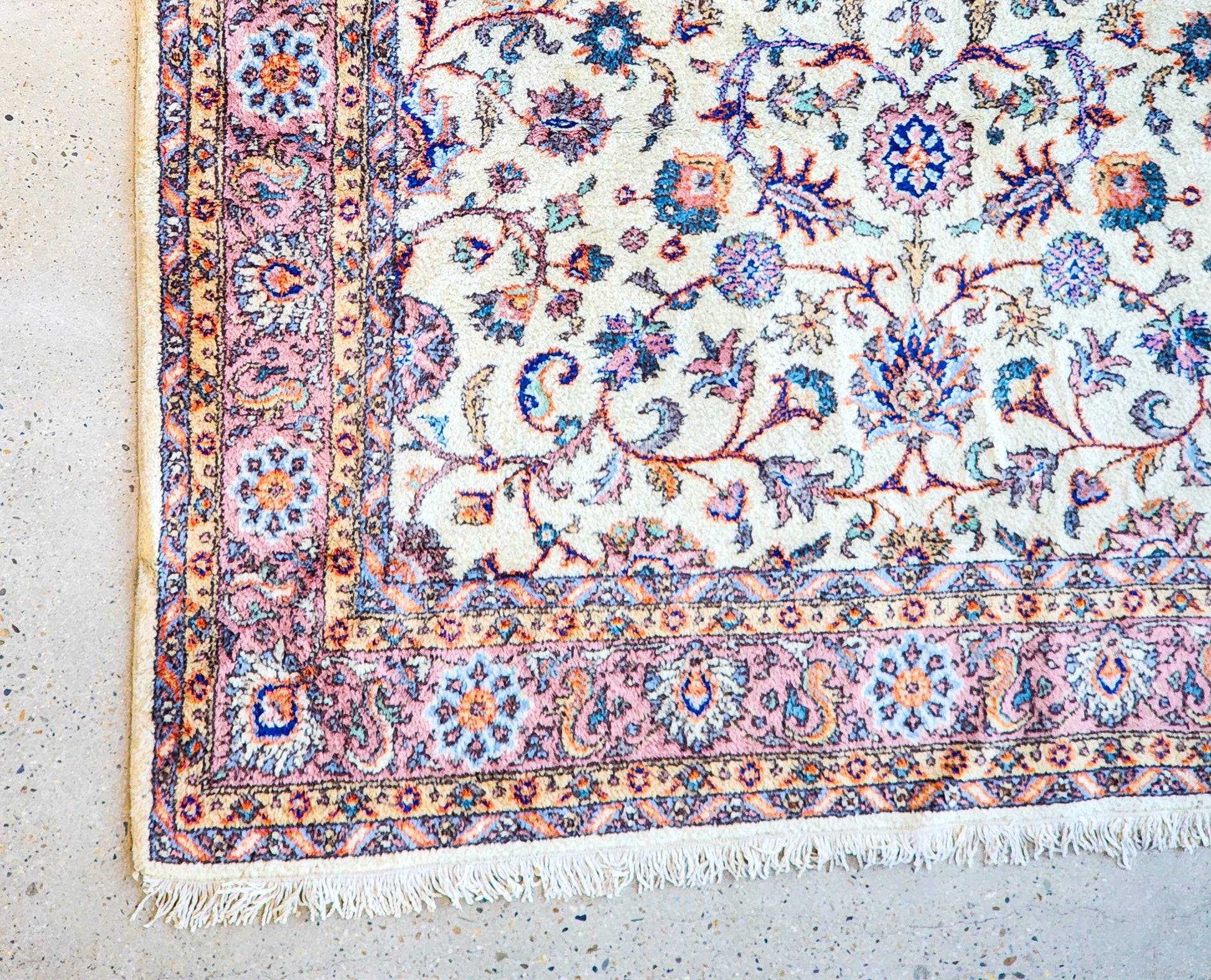 Stunning Vintage Persian Pastel Patterned Rug - Reclaimed Mt. Goods