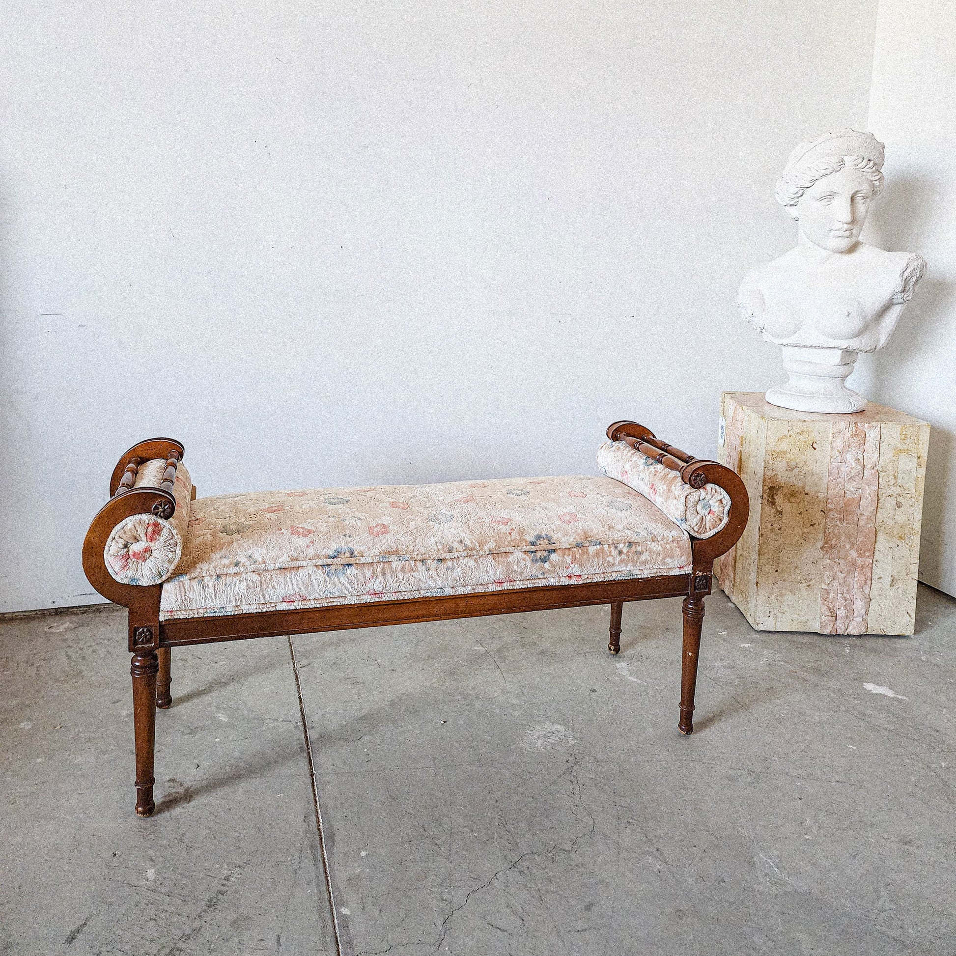Vintage Scroll Shaped Bench - Reclaimed Mt. Goods