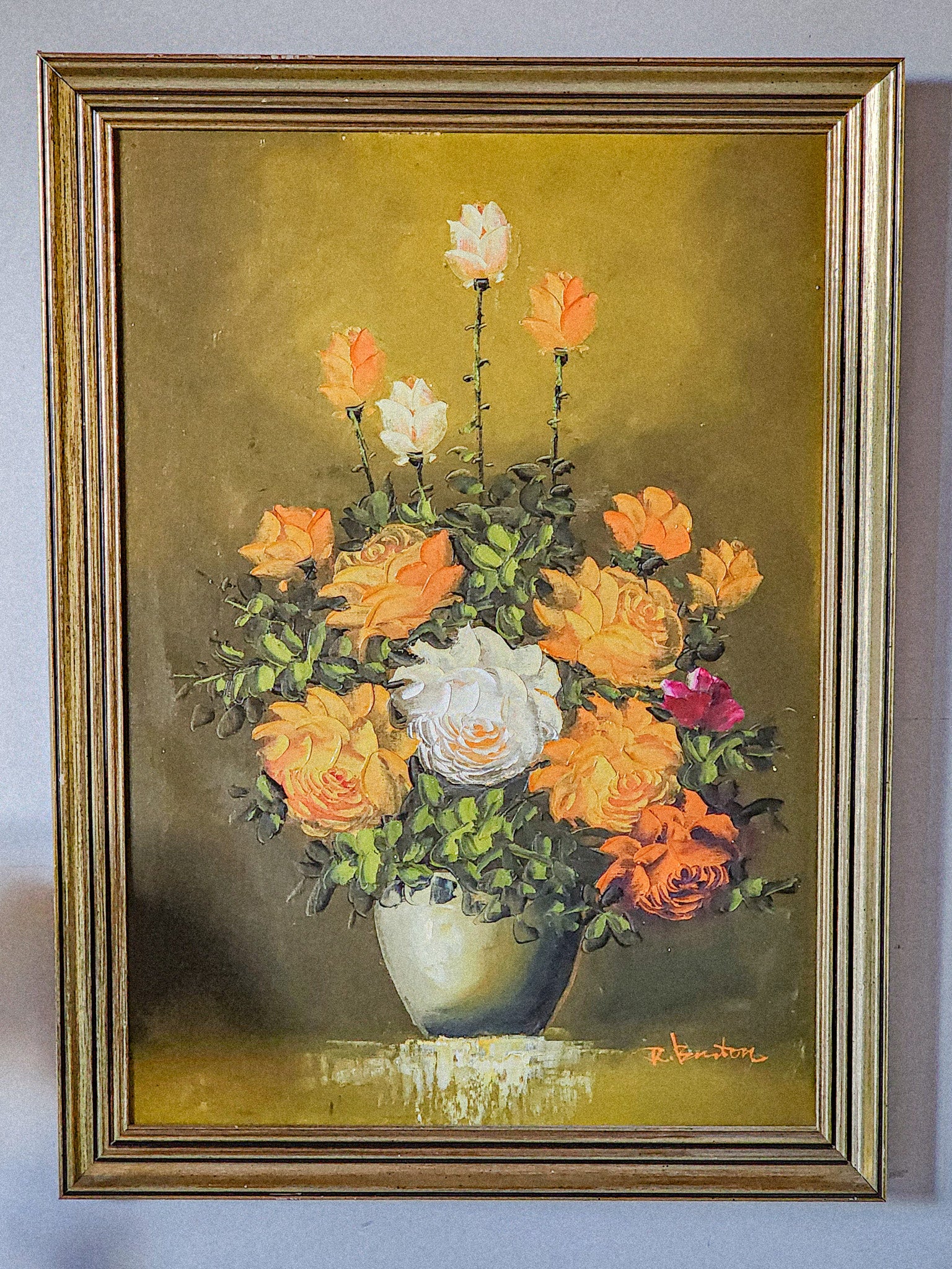 Vintage XL Original Floral Oil Painting - Reclaimed Mt. Goods