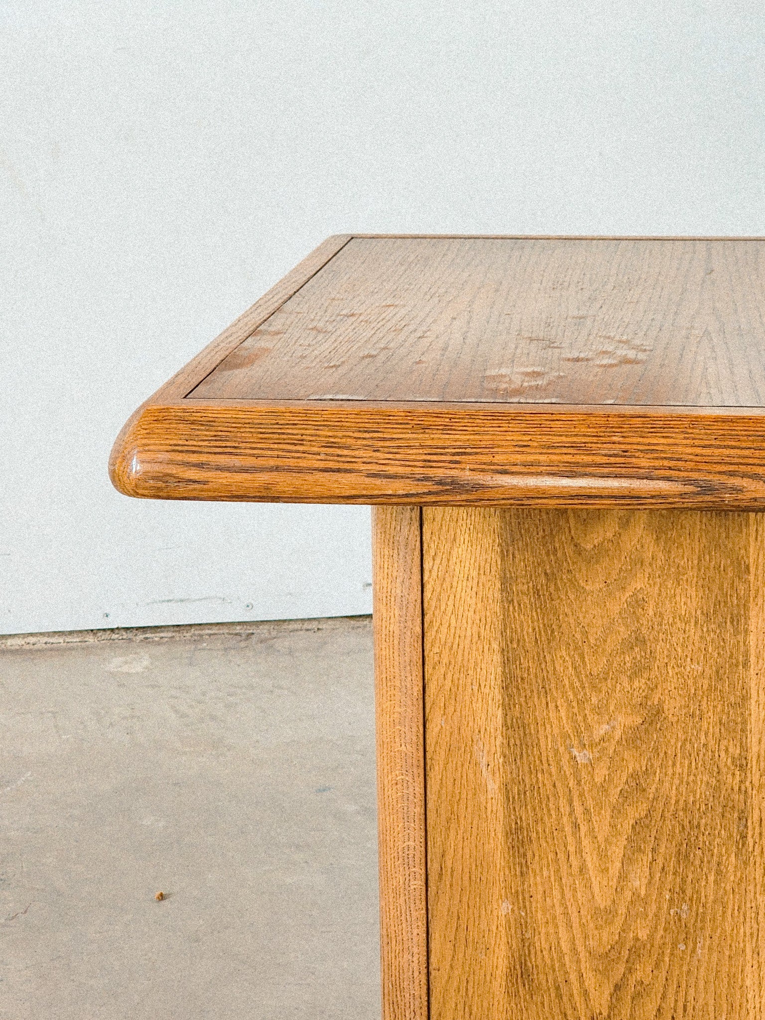 Postmodern Oak Square Accent Table - Reclaimed Mt. Goods