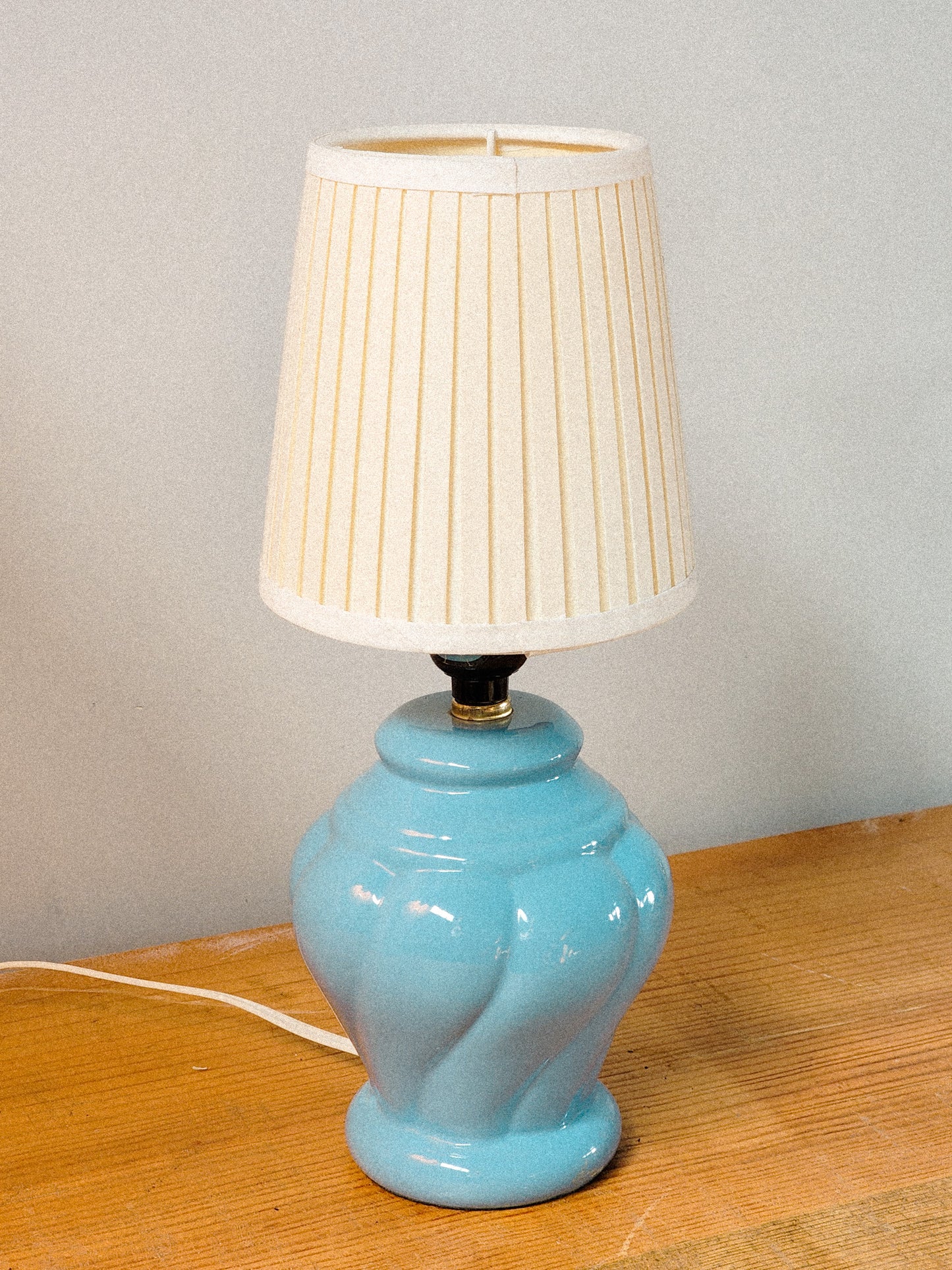 Pastel Blue Ceramic Lamp - Reclaimed Mt. Goods
