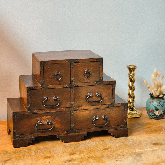Antique Oriental Apothecary Storage Chest - Reclaimed Mt. Goods