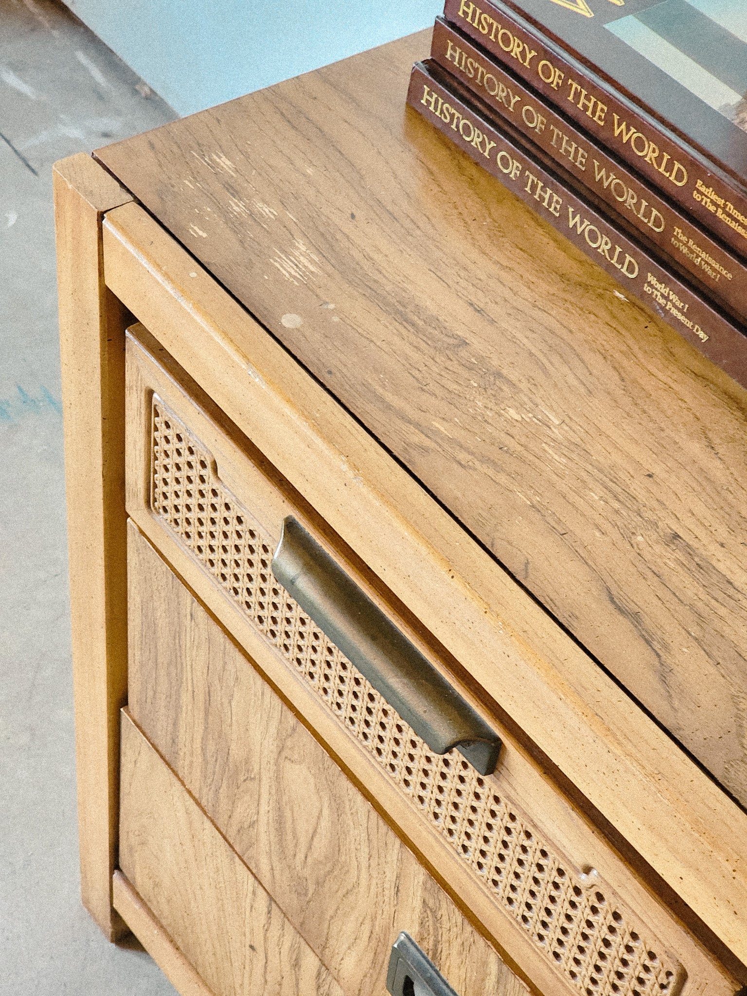 Vintage Caned Accented Dresser - Reclaimed Mt. Goods