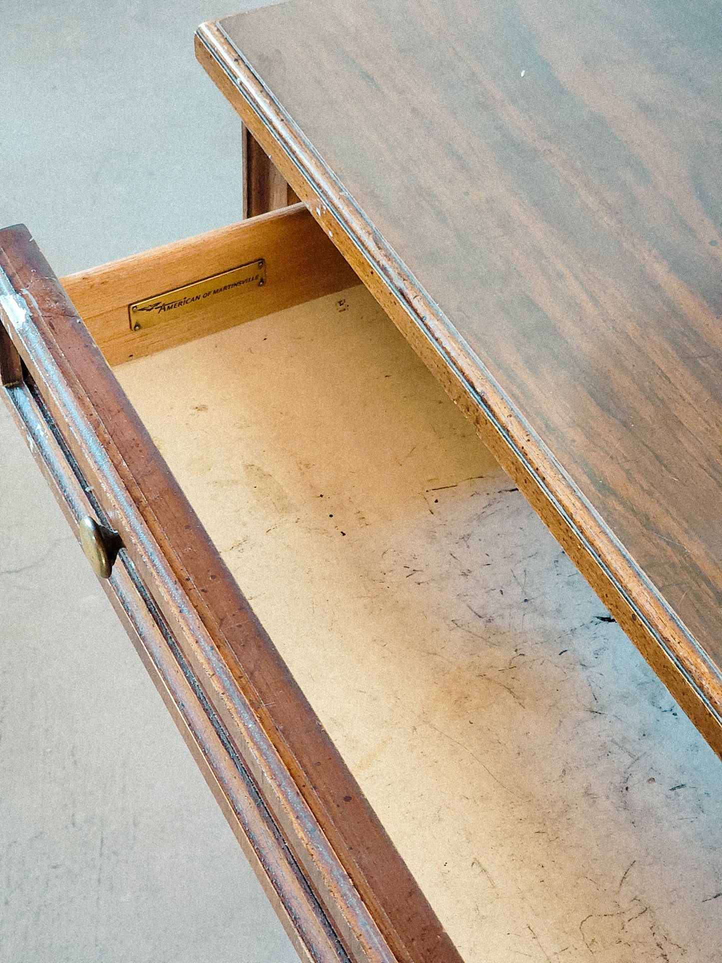 Vintage Walnut American of Martinsville Desk - Reclaimed Mt. Goods