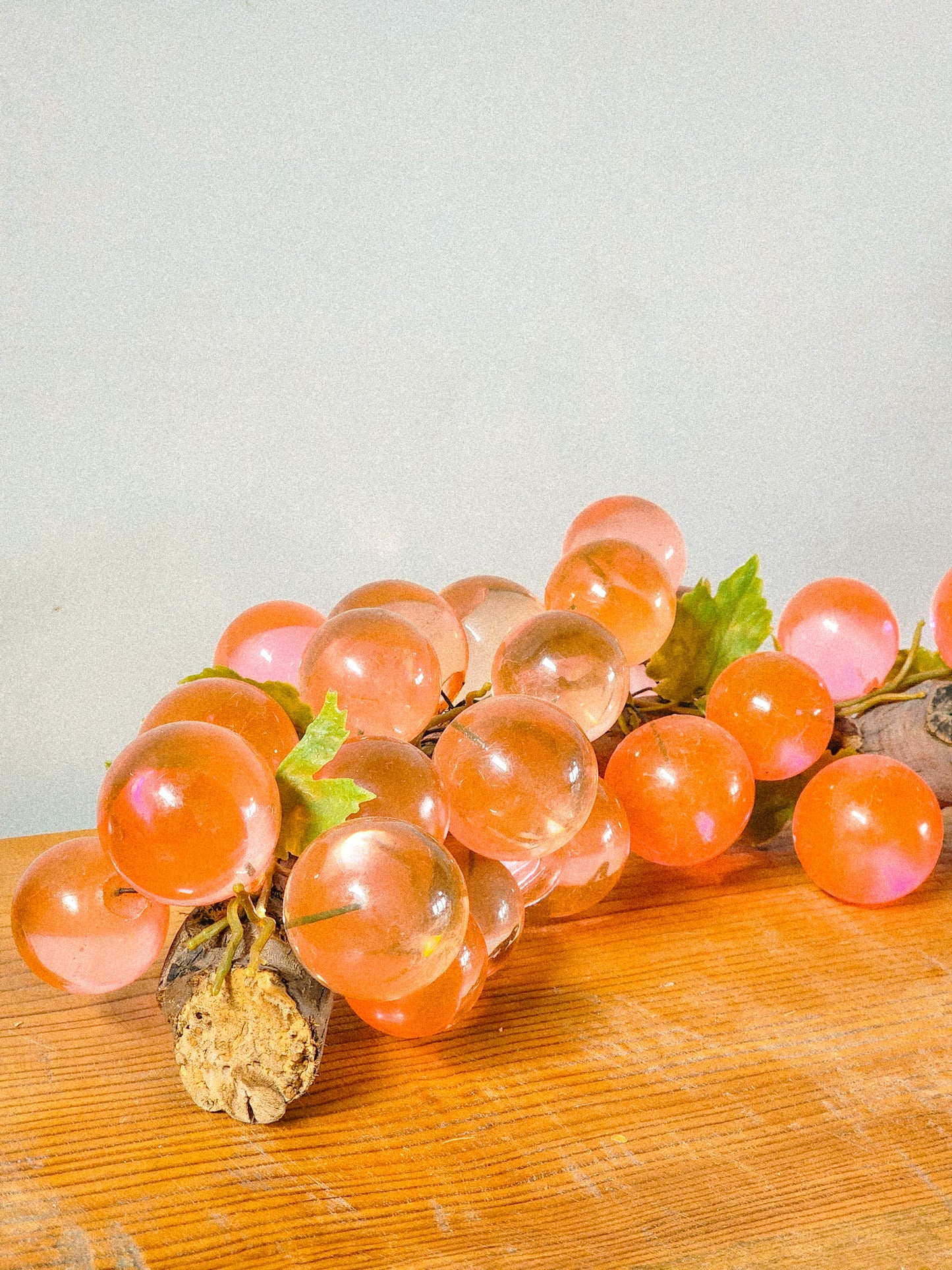 Vintage Mid Century Pink Lucite Grapes - Reclaimed Mt. Goods