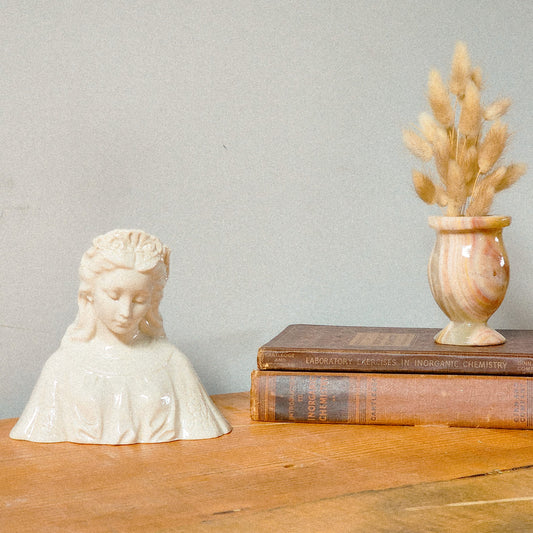 Vintage Porcelain Princess Bust - Reclaimed Mt. Goods