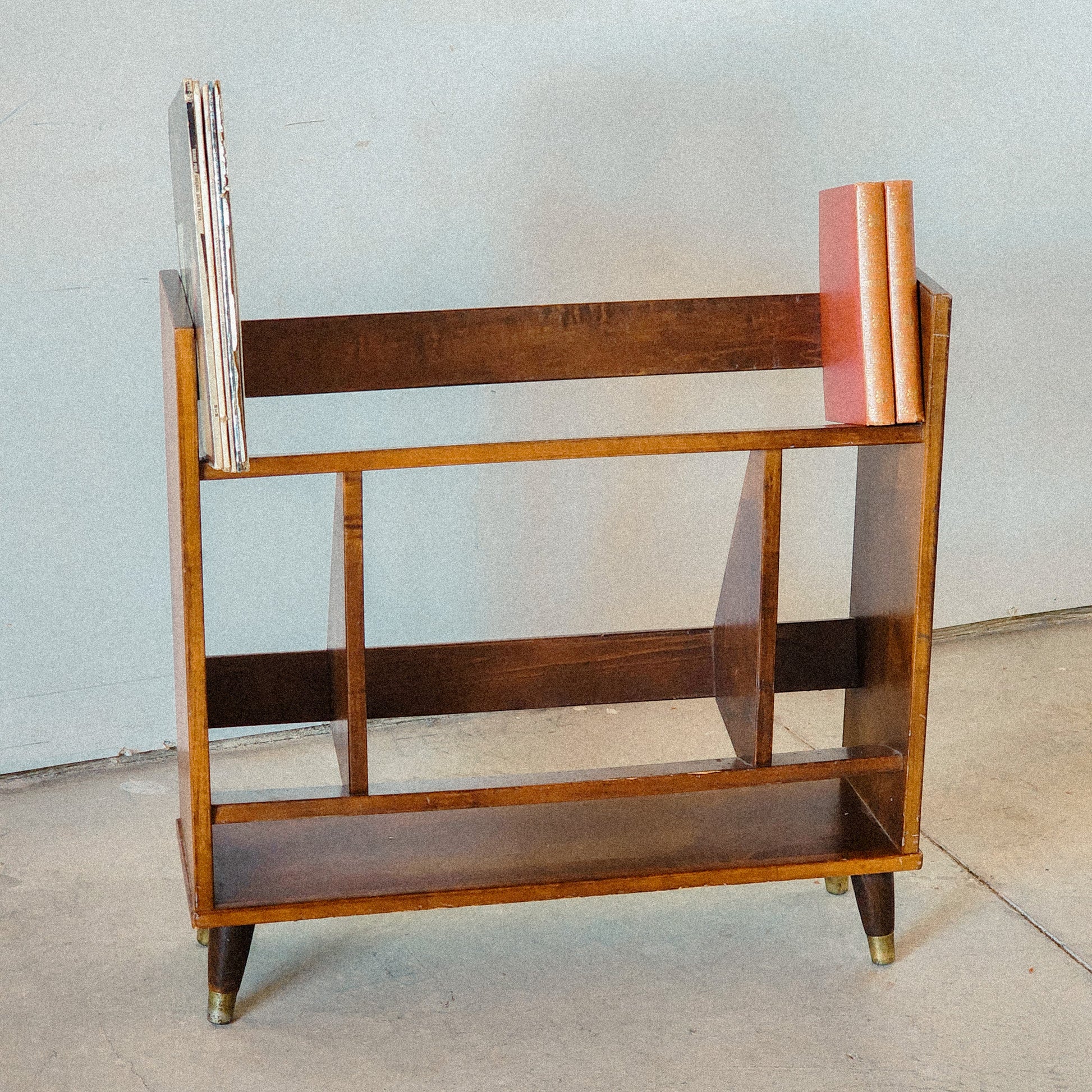 Vintage Mid Century Record Stand/or Book Holder - Reclaimed Mt. Goods
