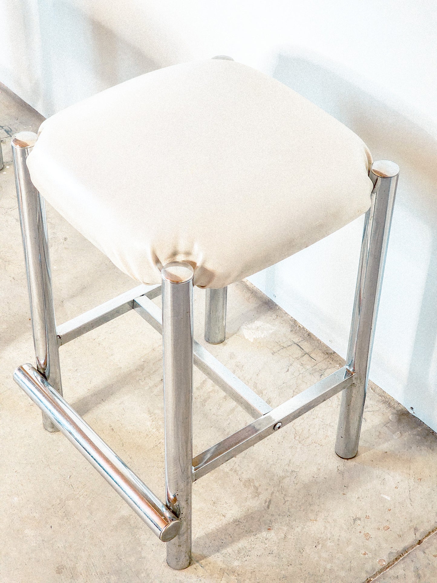 1970s Chrome & Vinyl Barstool - Reclaimed Mt. Goods