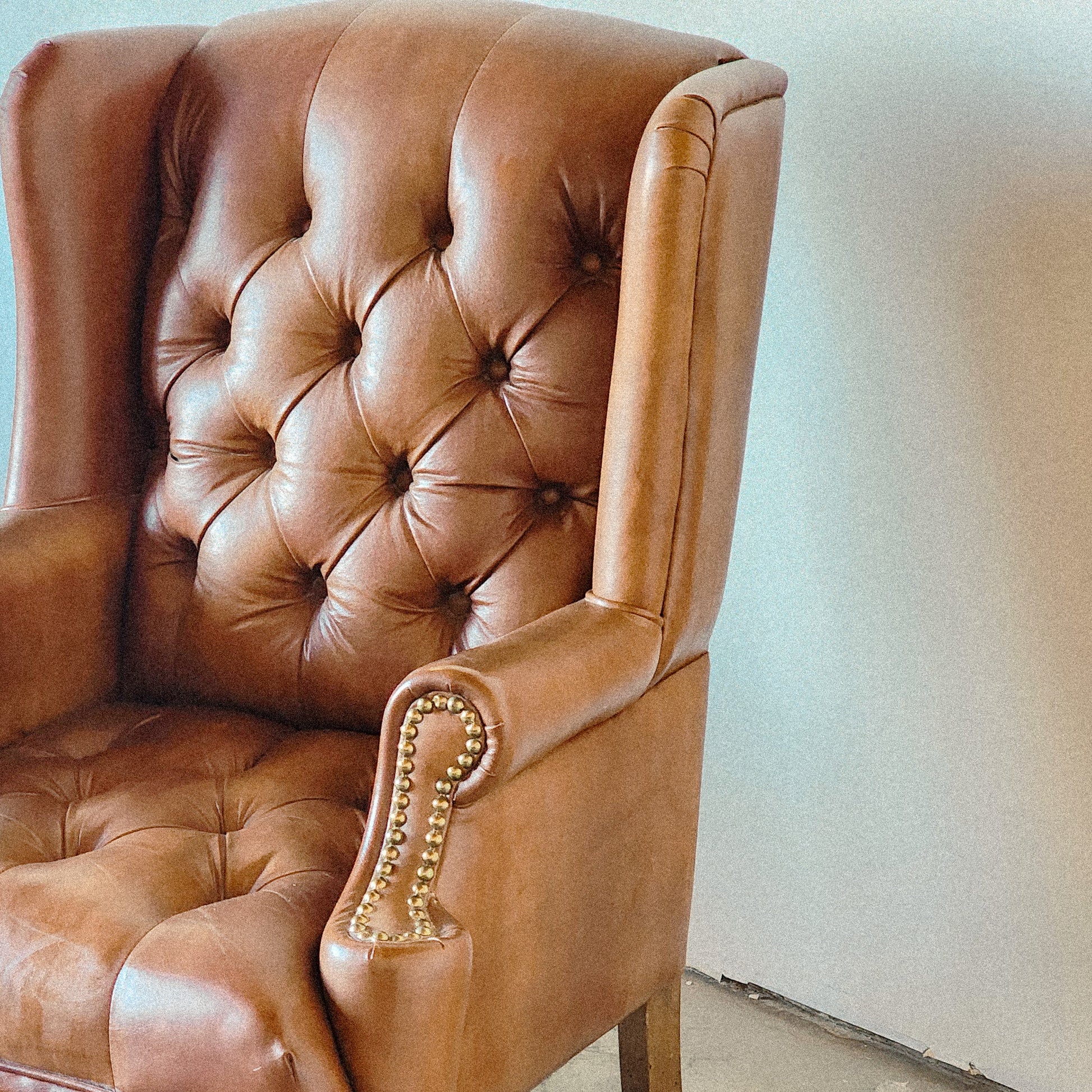 Tufted Leather Armchair - Reclaimed Mt. Goods