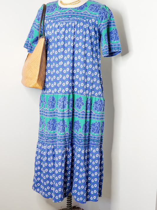 Knee-Length 100% Cotton Muumuu - Reclaimed Mt. Goods