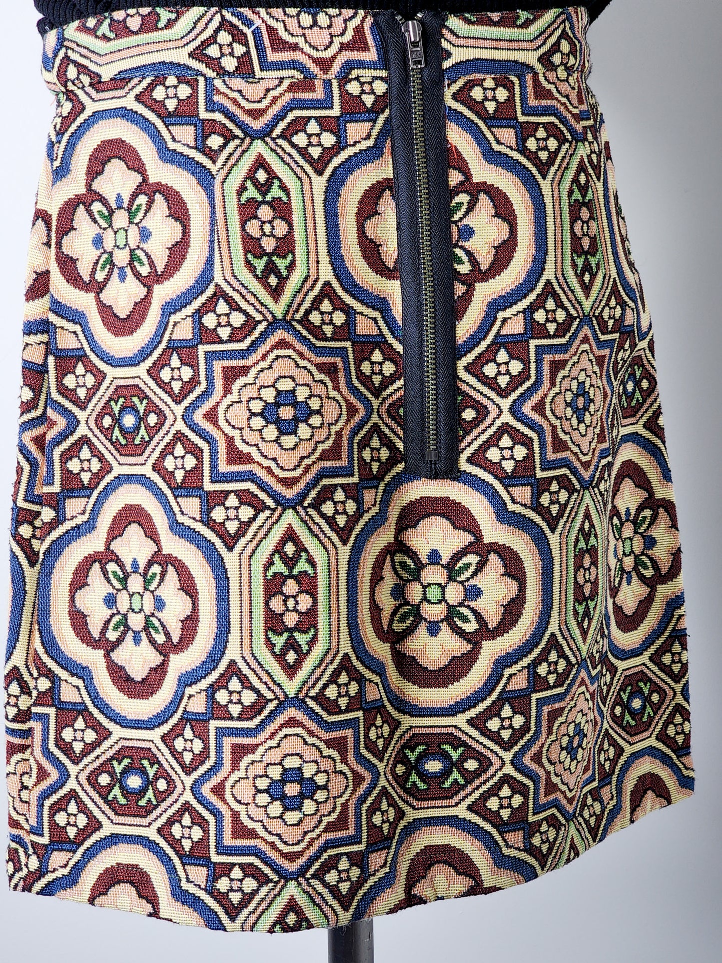 Topshop Folk Jacquard A-Line Skirt