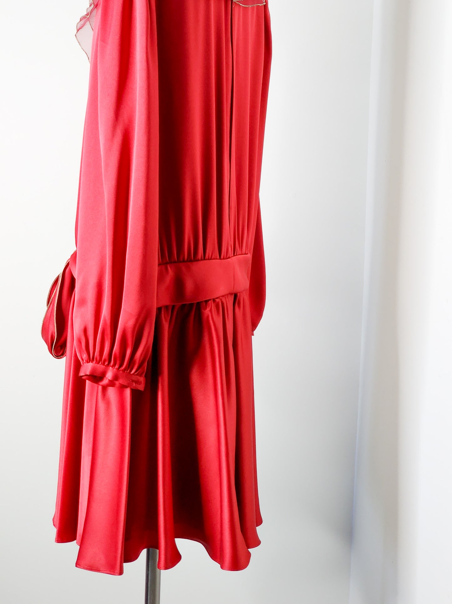 1960s Red Plaisir Tokyo Midi Dress