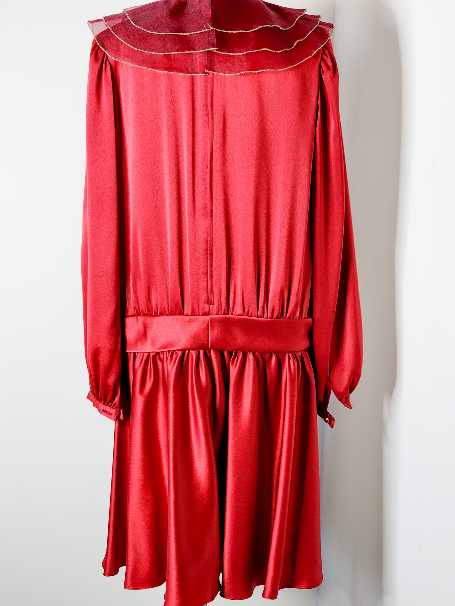 1960s Red Plaisir Tokyo Midi Dress