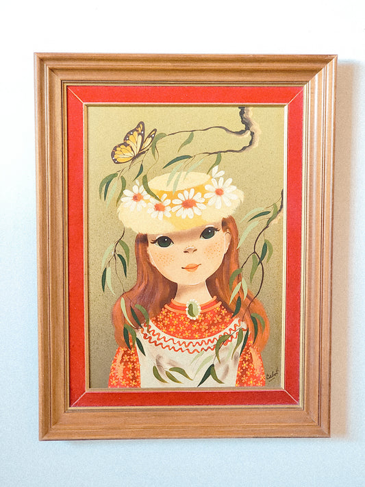 Vintage 1970s Signed Cabot Folk Art