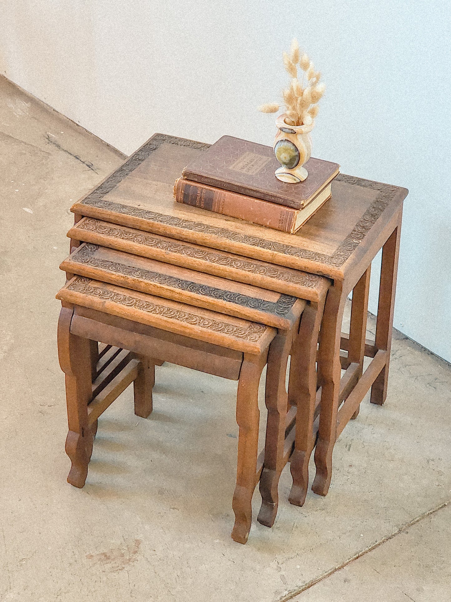 Vtg Italian Bar Cocktail Tea Cart Trolley Italian Hollywood Regency Marquetry Inlay