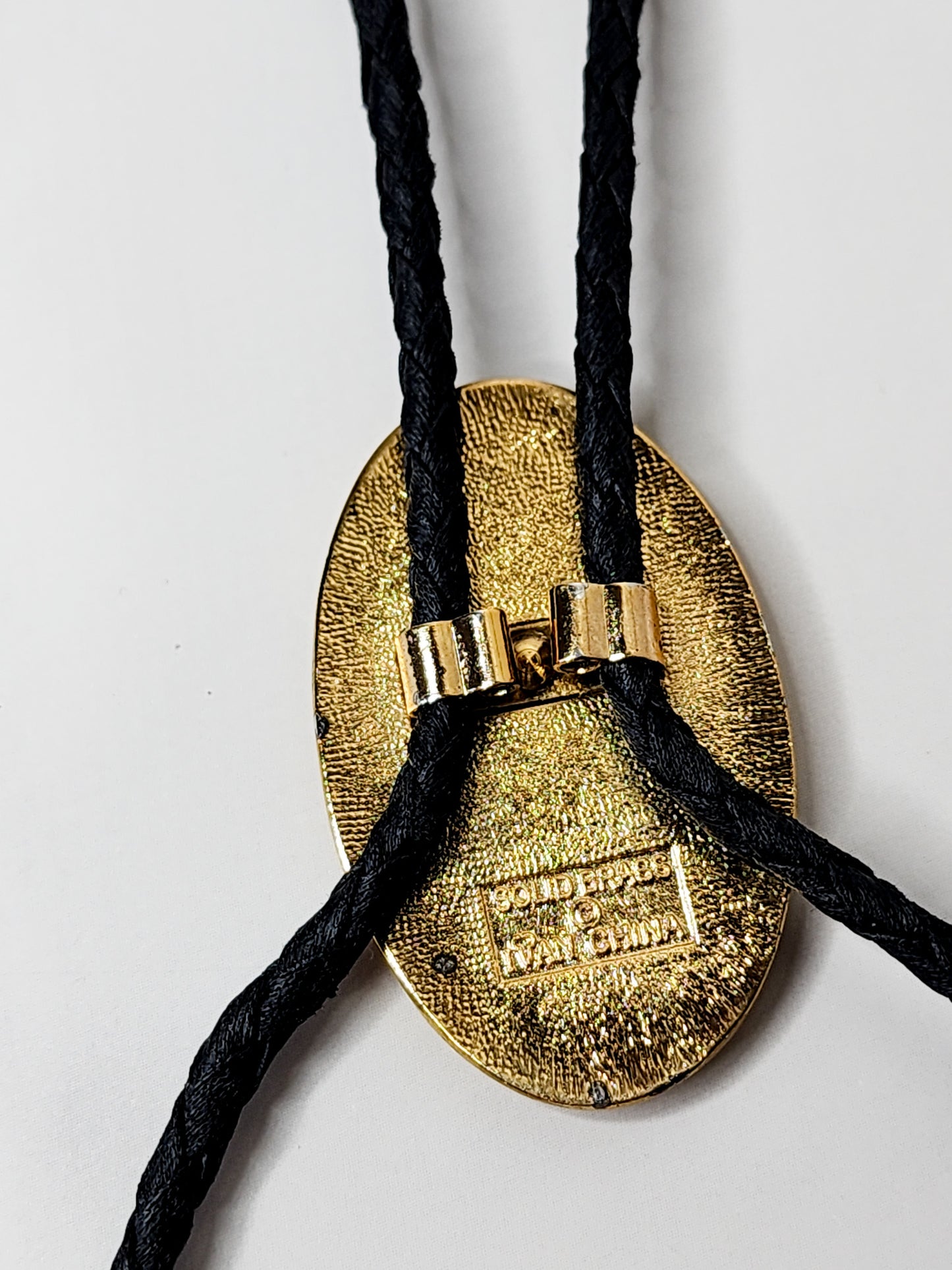 Vtg Brass Bolo Tie