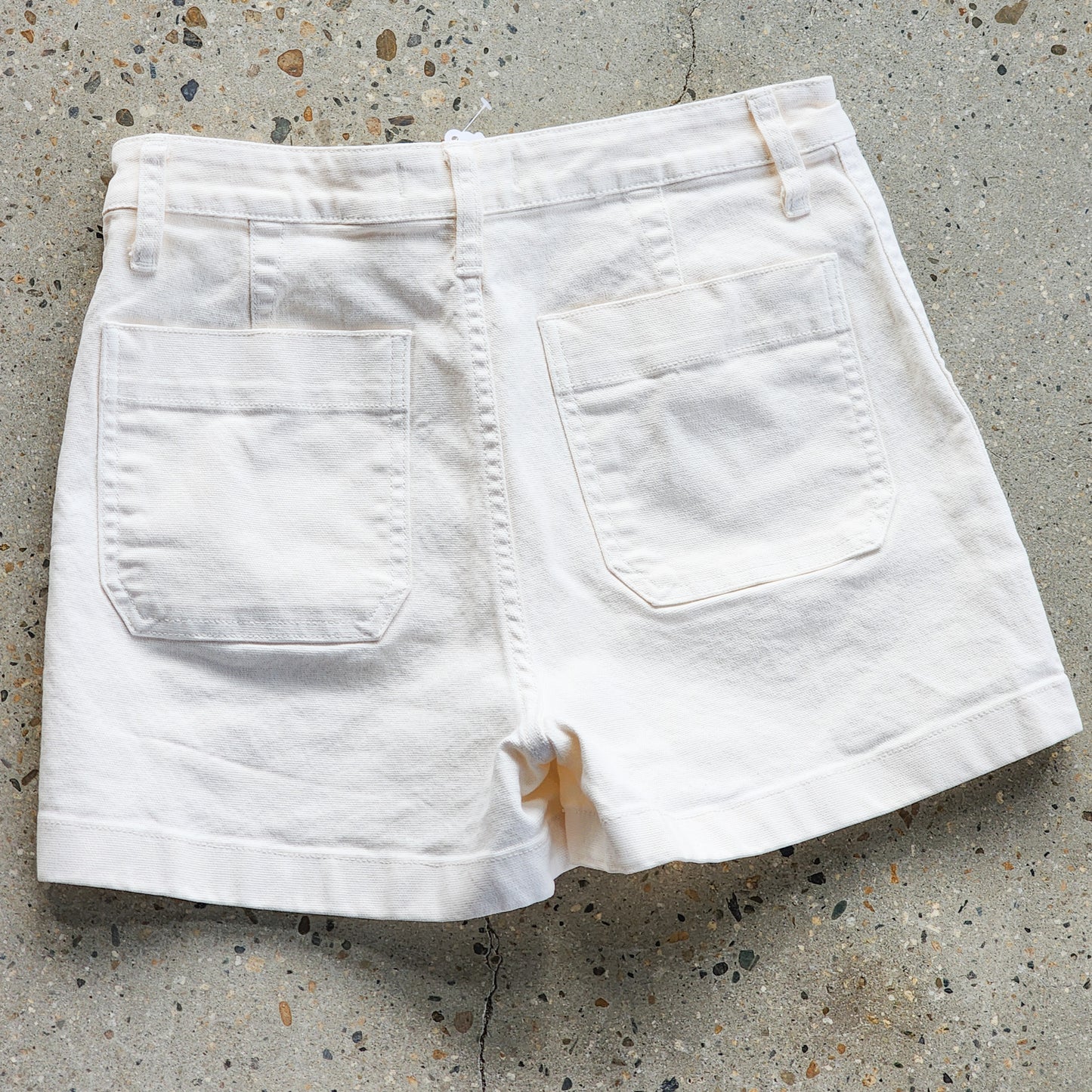 Madewell Cream Emmett High Waisted Shorts Tagged 27