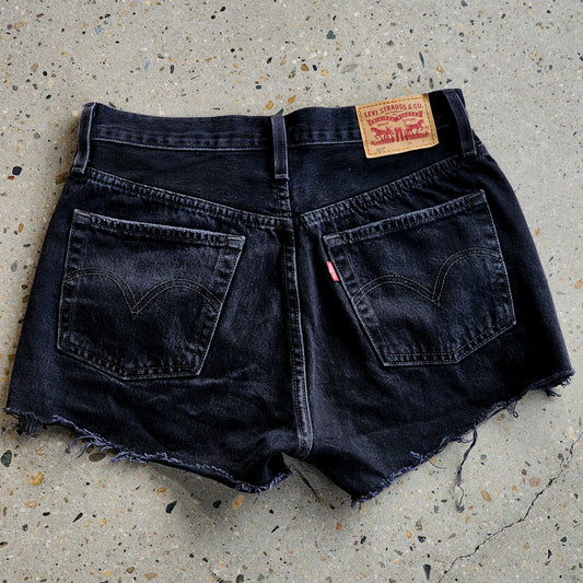 Cheeky Black Denim Levi's 501 Shorts