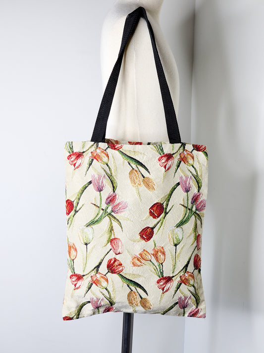 Tulip Tapestry Print Tote