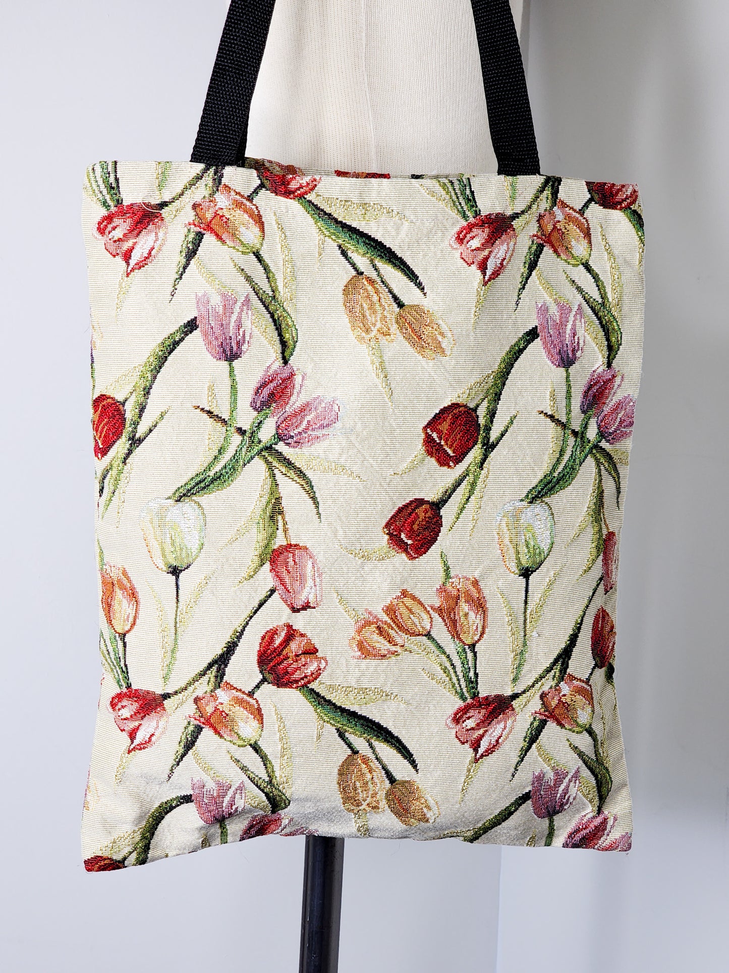 Tulip Tapestry Print Tote