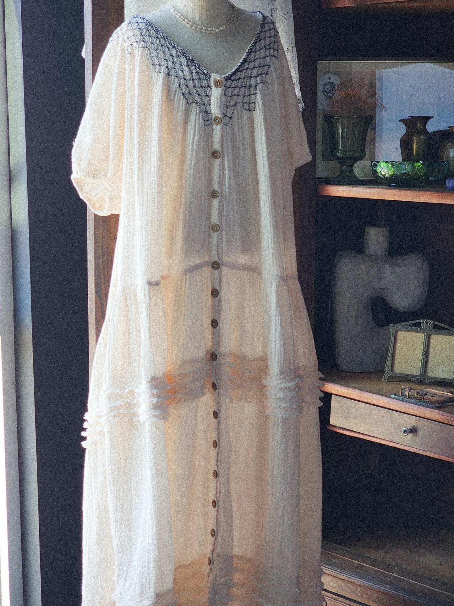 Free People "Sunday Stroll" Maxi Dress Tagged L