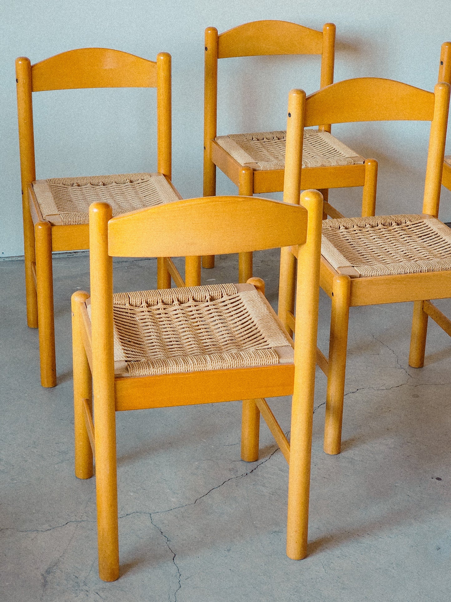 Vintage Mid Century Dining Chairs Imported from Yugoslavia