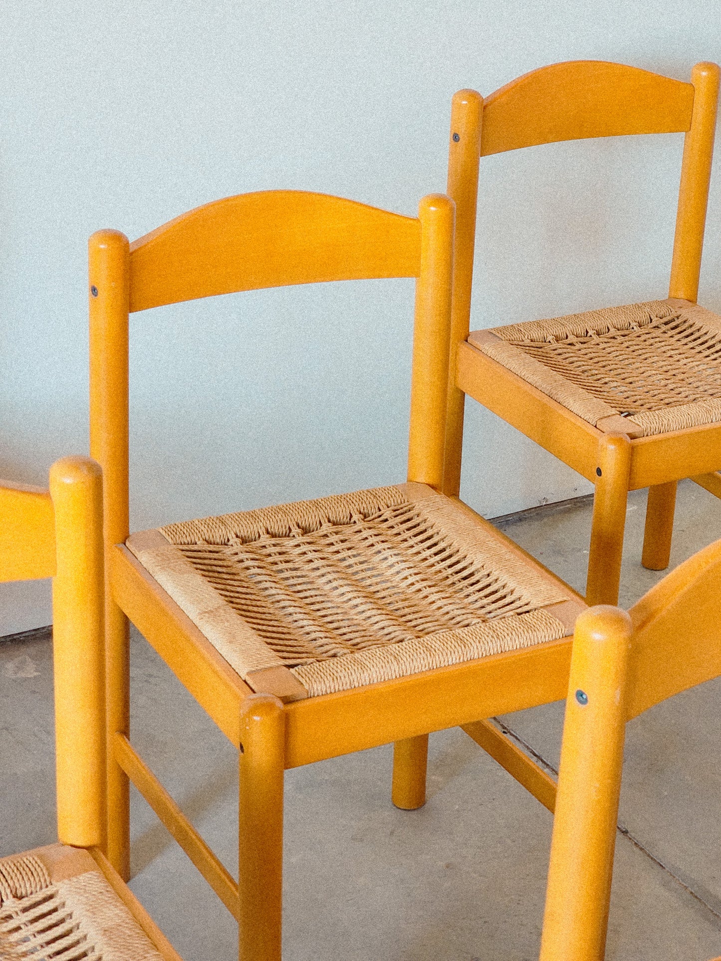 Vintage Mid Century Dining Chairs Imported from Yugoslavia