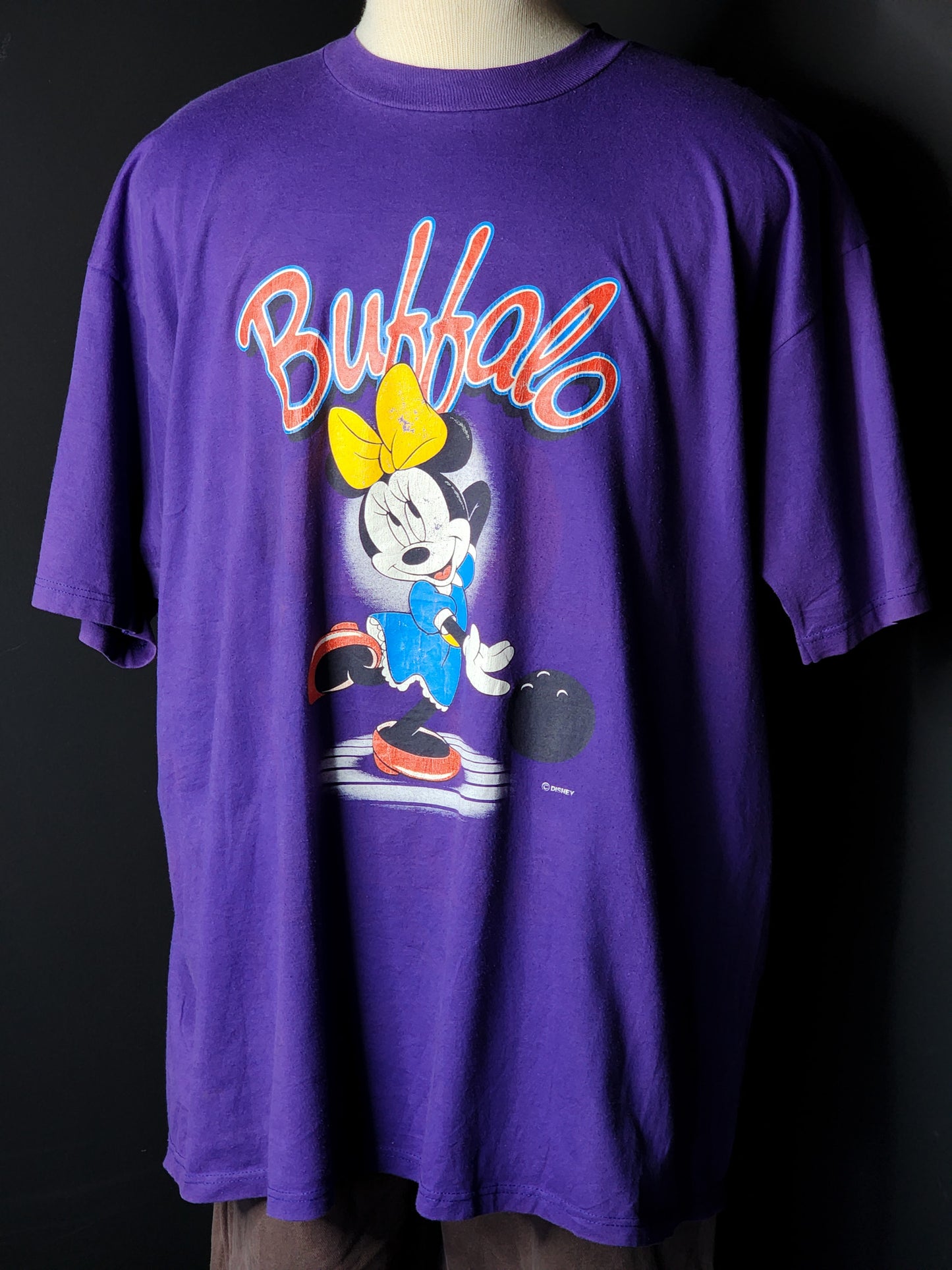 Vtg 90s Disney Minnie Mouse Purple Tee Tagged XXL