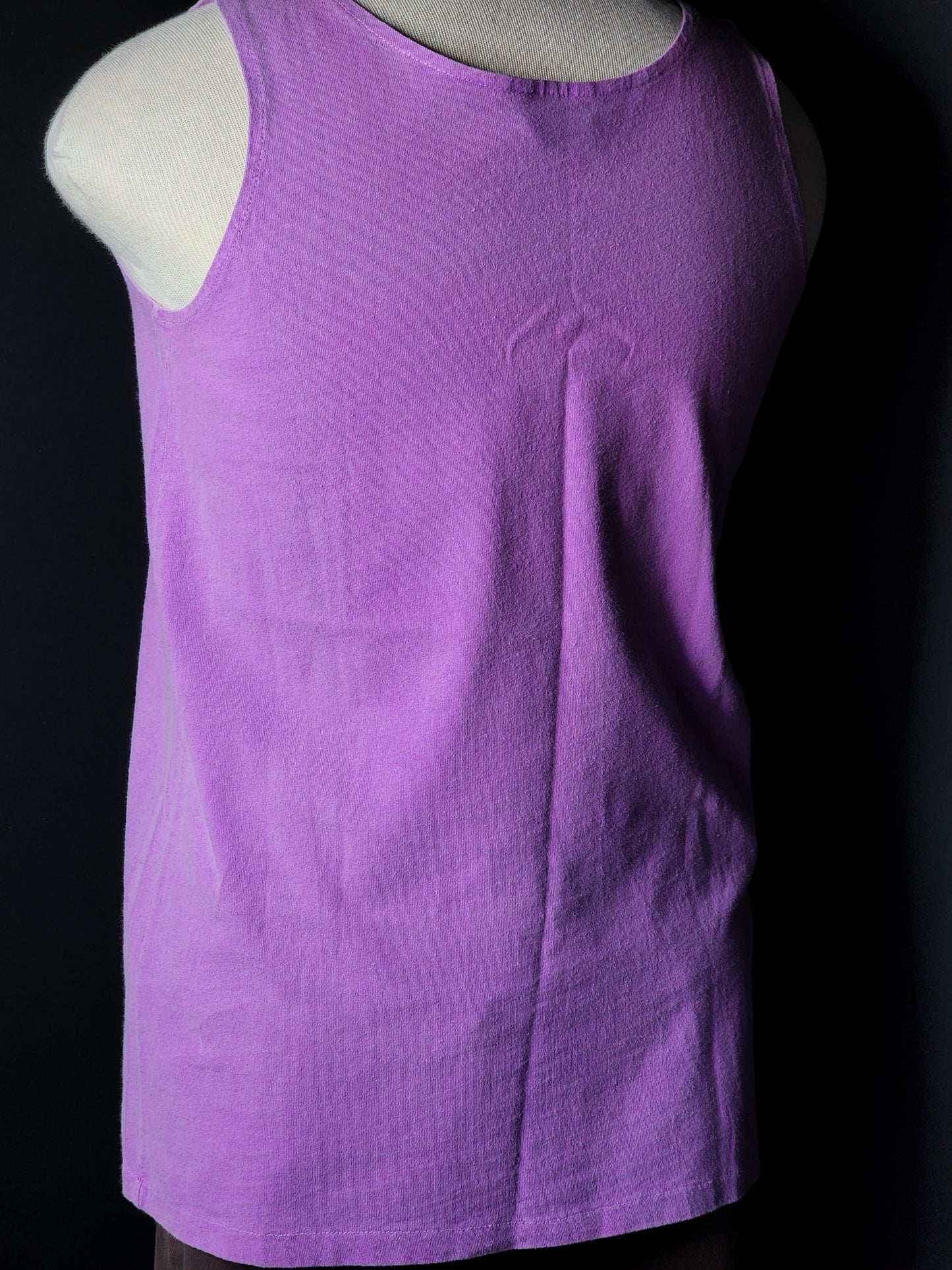 Vtg 90s Fresh Produce Cotton Purple Tank Tagged M