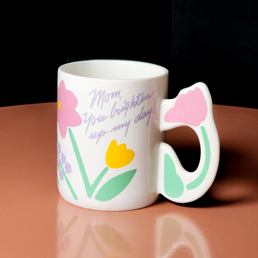 Vintage Ceramic Tulip Mug